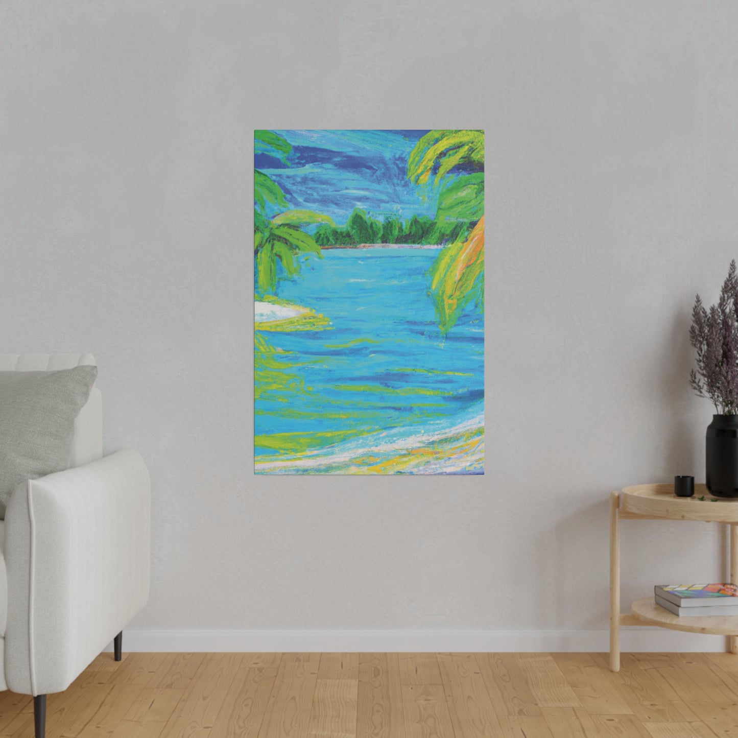 9709k - Bahamas Ocean Painting Print | Bahamas | Ocean | Beach | Poster | Home Decor | Wall Art | Canvas