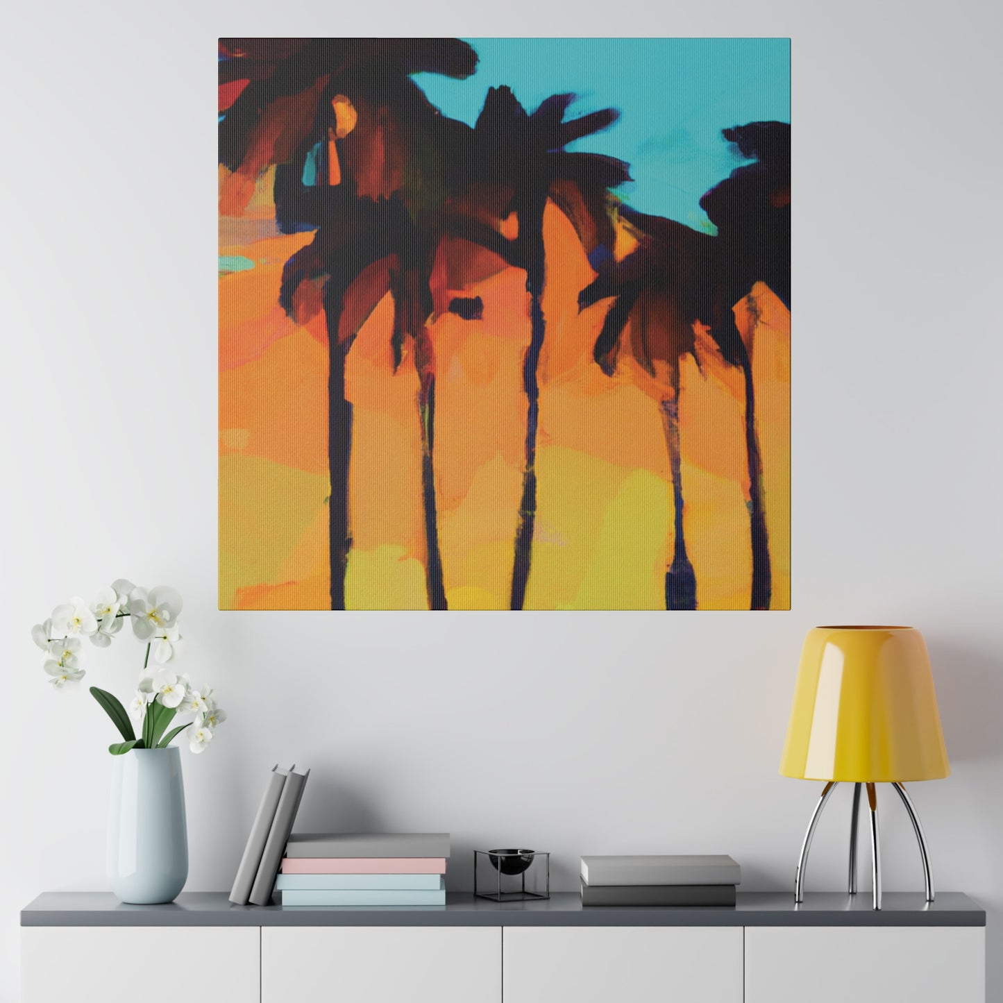 3606O - Miami Beach Sunset Painting Print | Miami | Beach | Sunset | Poster | Home Decor | Wall Art | Canvas