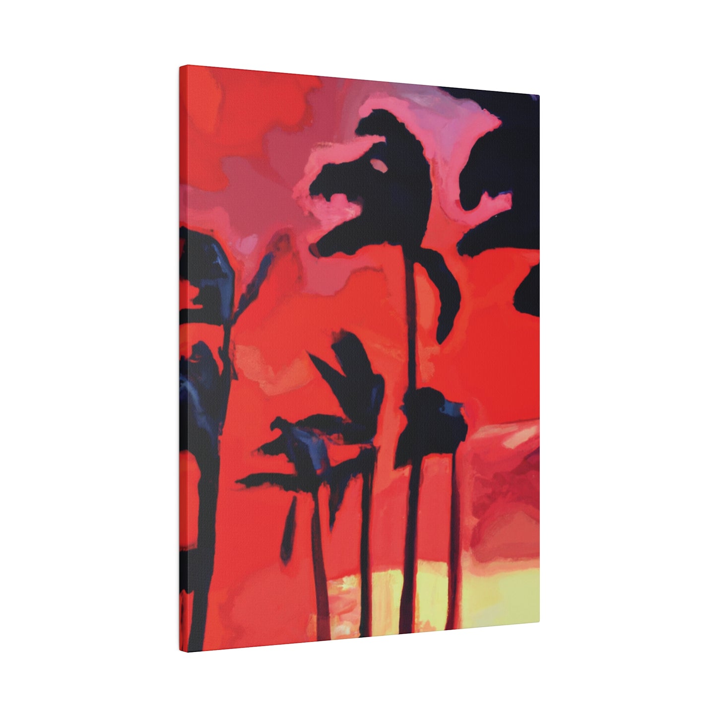 7933T - Miami Beach Sunset Painting Print | Miami | Beach | Sunset | Poster | Home Decor | Wall Art | Canvas