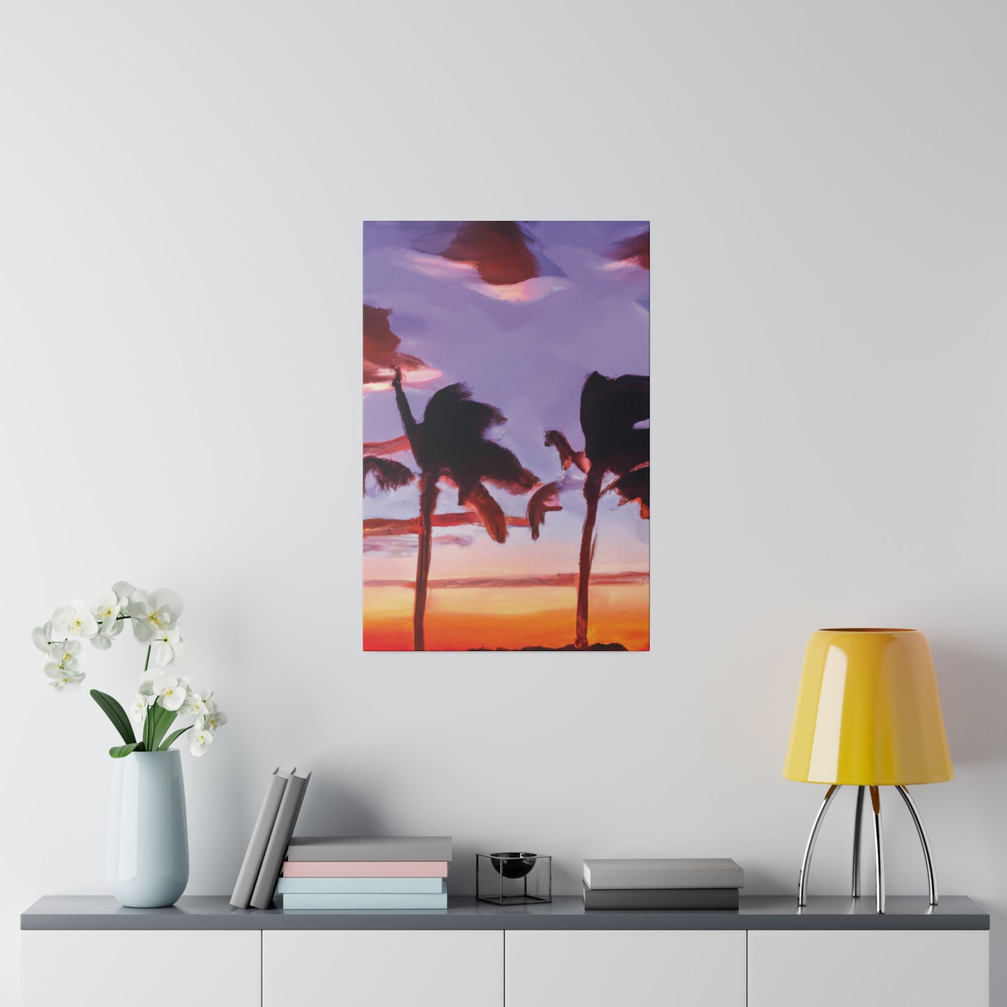 7491X - Miami Beach Sunset Painting Print | Miami | Beach | Sunset | Poster | Home Decor | Wall Art | Canvas