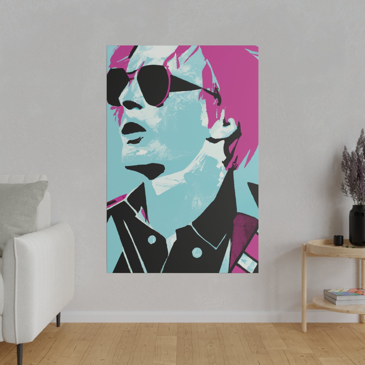 2741A - Rockstar Painting Print | Face | Abstract | Poster | Home Decor | Wall Art | Music Art | Canvas