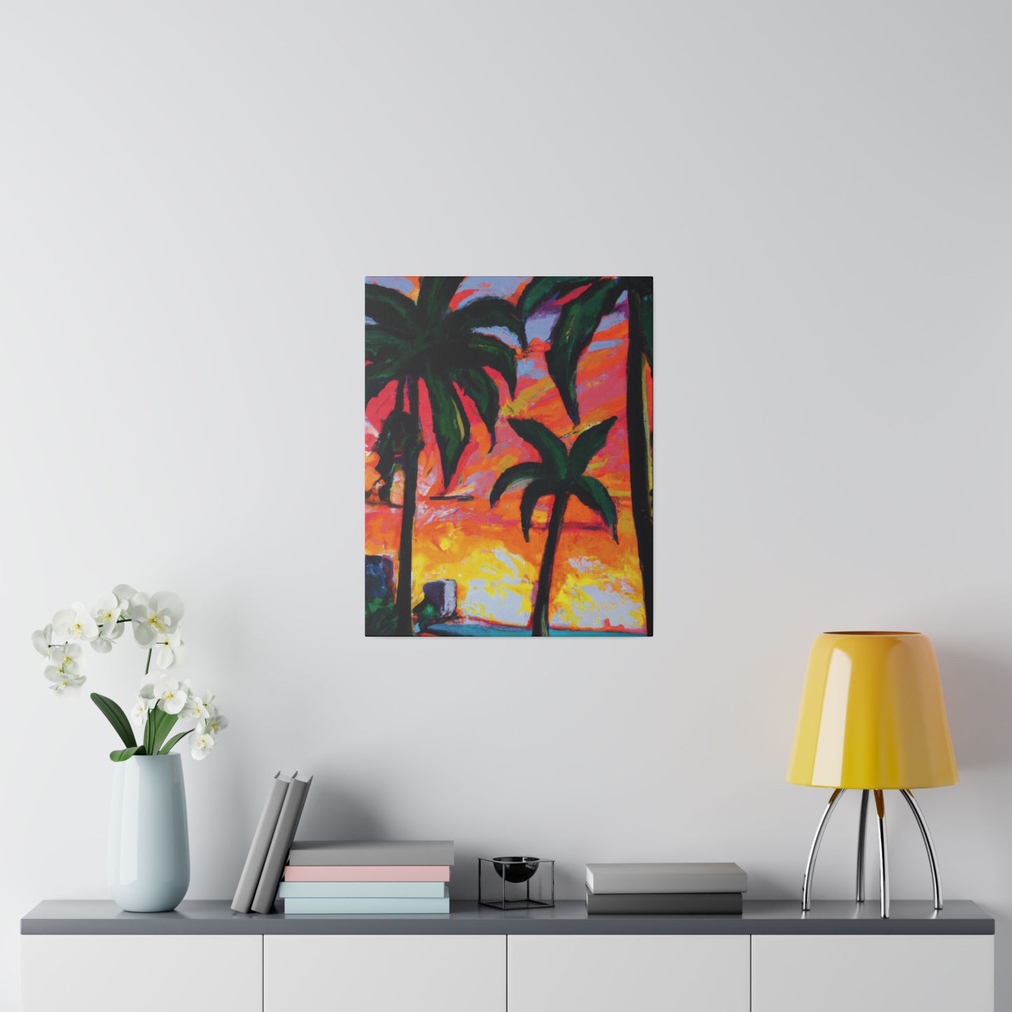 5471R - Miami Beach Sunset Painting Print | Miami | Beach | Sunset | Poster | Home Decor | Wall Art | Canvas