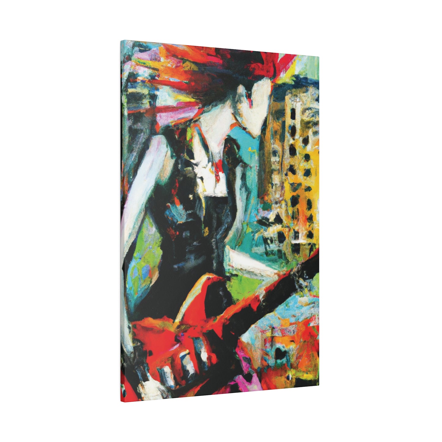 3226O - Rockstar Oil Painting Style Print | Poster | Home Decor | Wall Art | Music Art | Canvas