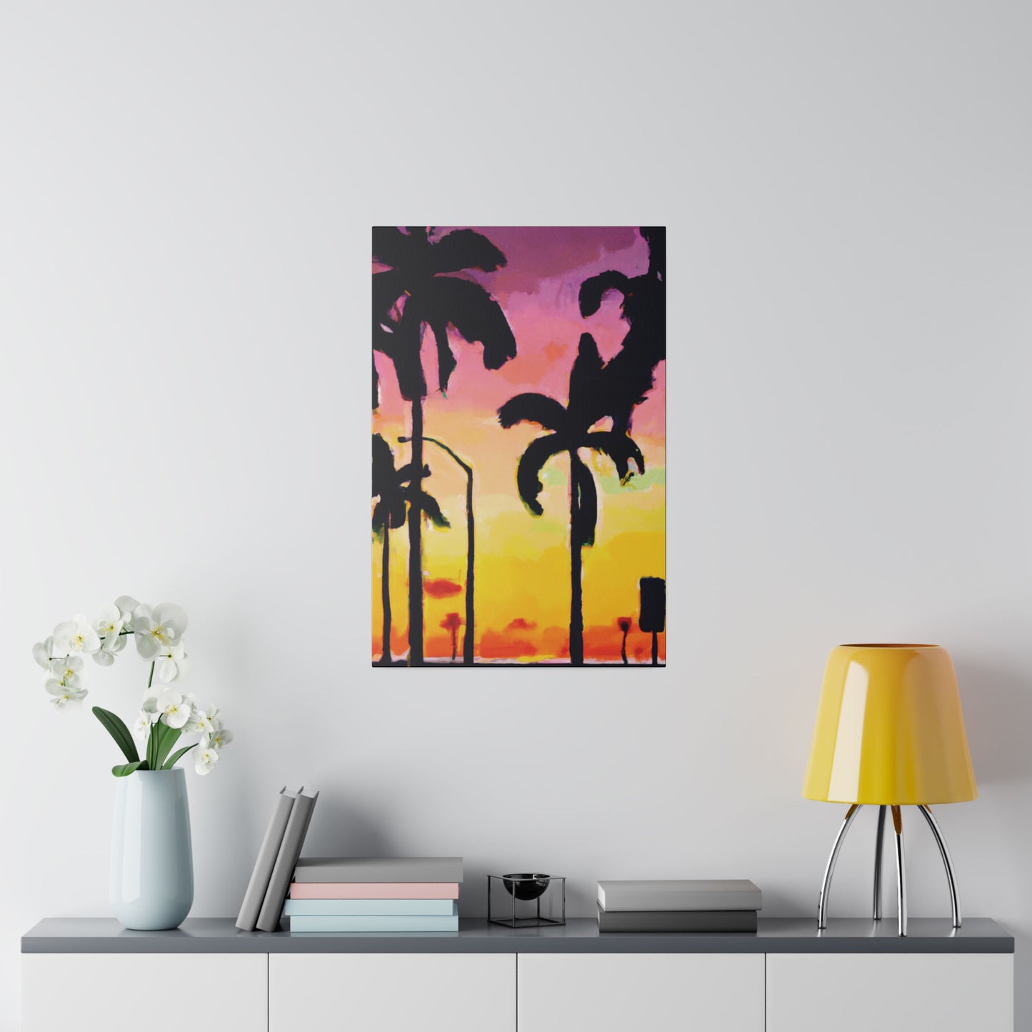 1792J - Miami Beach Sunset Painting Print | Miami | Beach | Sunset | Poster | Home Decor | Wall Art | Canvas