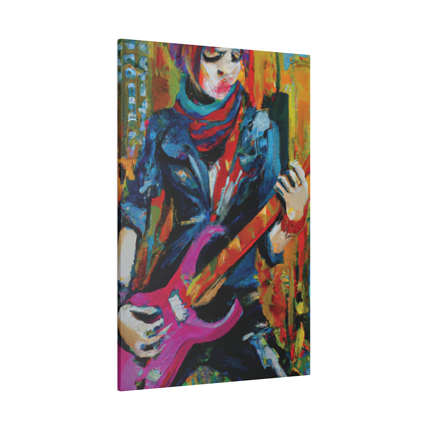 6226G - Rockstar Oil Painting Style Print | Poster | Home Decor | Wall Art | Music Art | Canvas