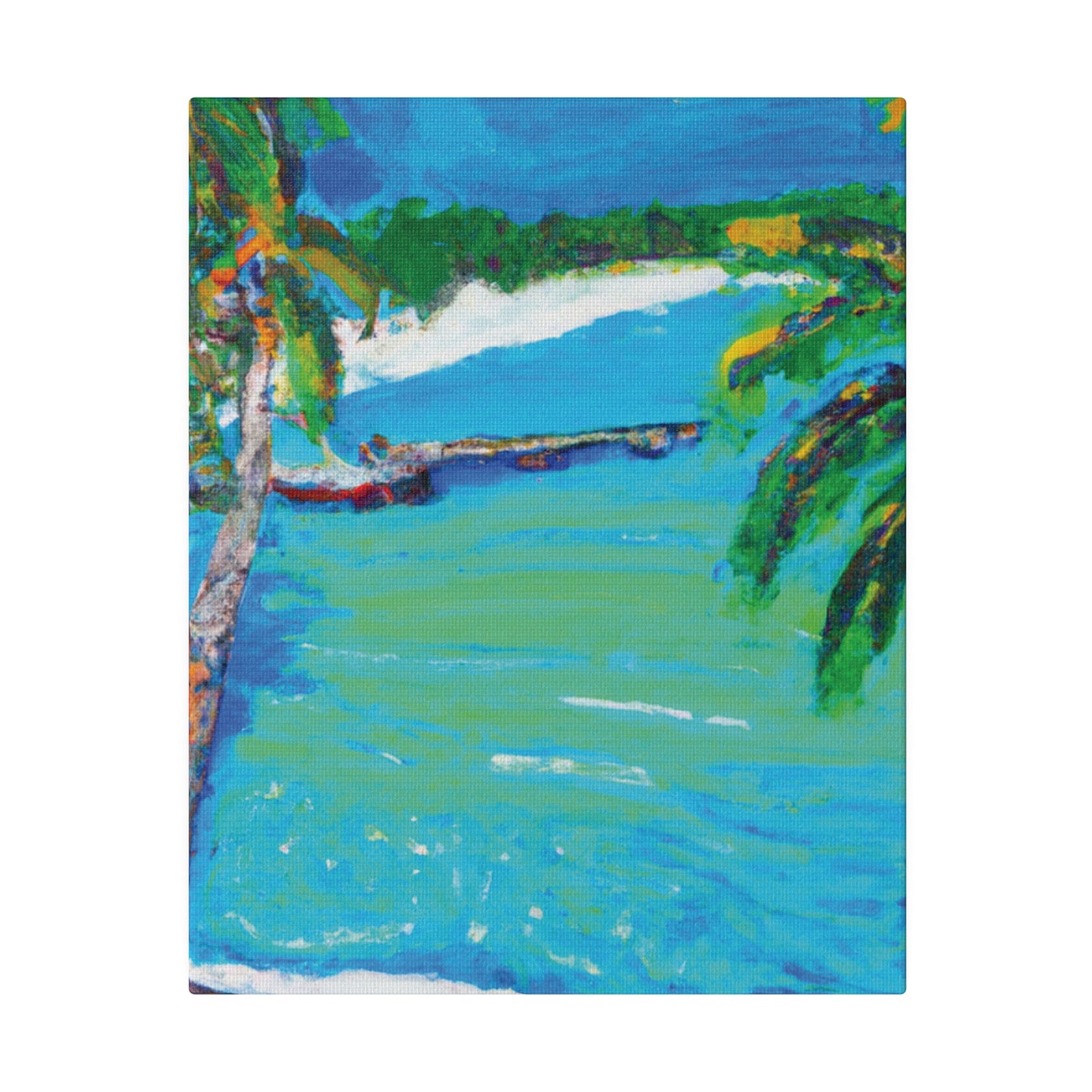 2499M - Bahamas Ocean Painting Print | Bahamas | Ocean | Beach | Poster | Home Decor | Wall Art | Canvas