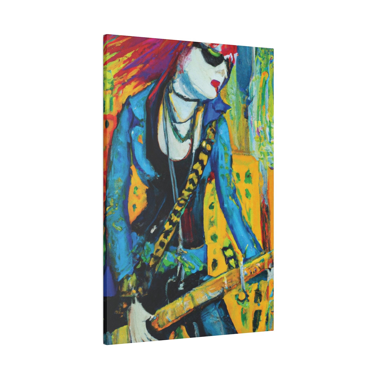 2344X - Rockstar Oil Painting Style Print | Poster | Home Decor | Wall Art | Music Art | Canvas