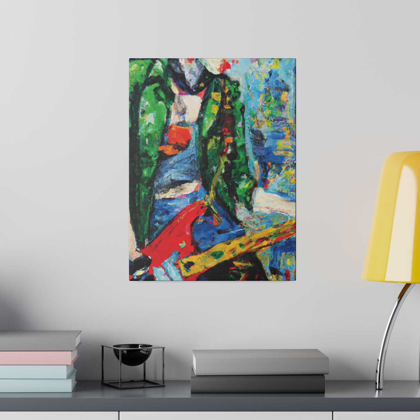 8317Z - Rockstar Oil Painting Style Print | Poster | Home Decor | Wall Art | Music Art | Canvas