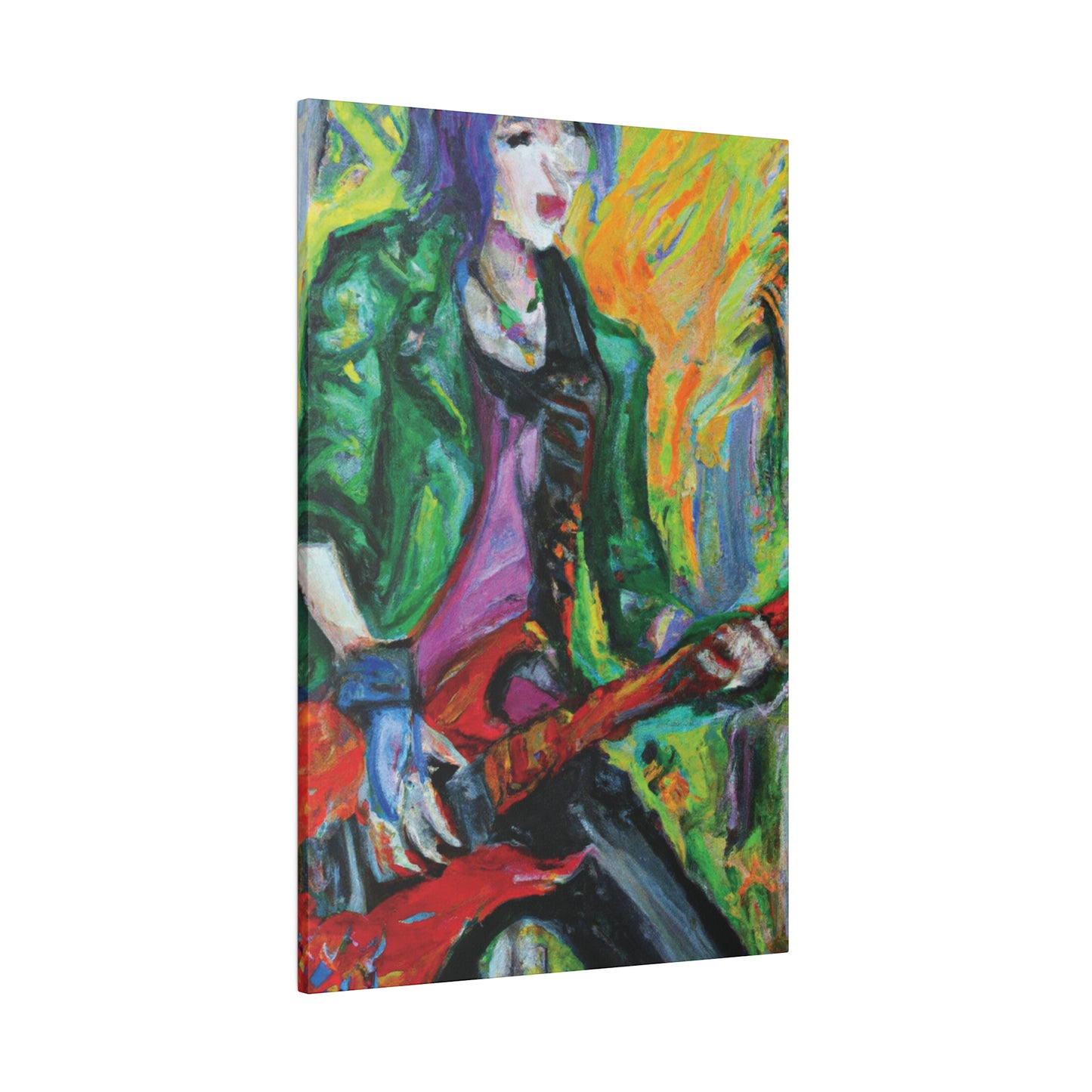 8272F - Rockstar Oil Painting Style Print | Poster | Home Decor | Wall Art | Music Art | Canvas