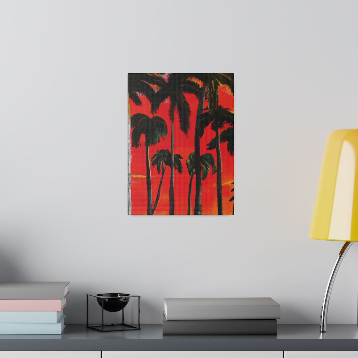 4286K - Miami Beach Sunset Painting Print | Miami | Beach | Sunset | Poster | Home Decor | Wall Art | Canvas