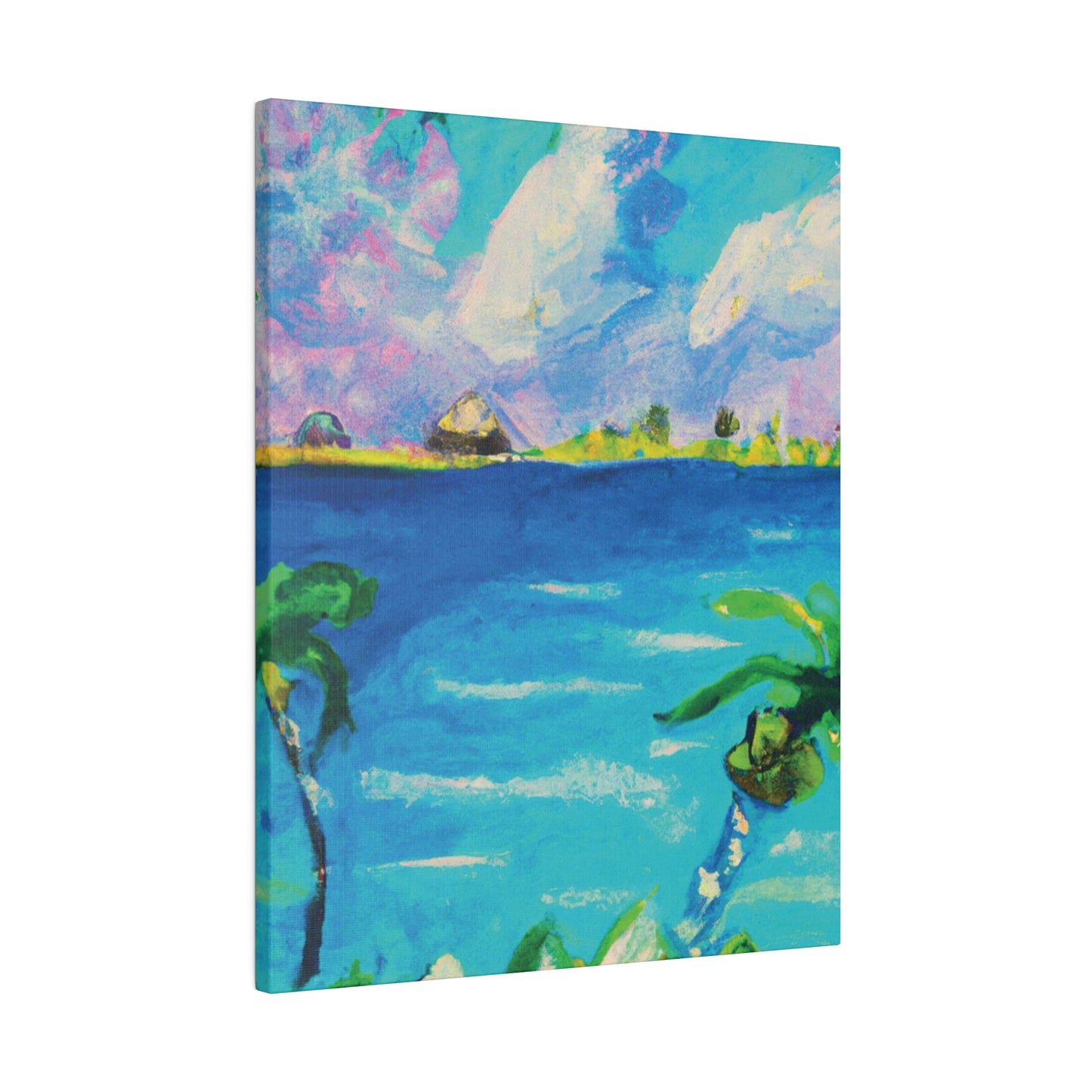 5634K - Bahamas Ocean Painting Print | Bahamas | Ocean | Beach | Poster | Home Decor | Wall Art | Canvas