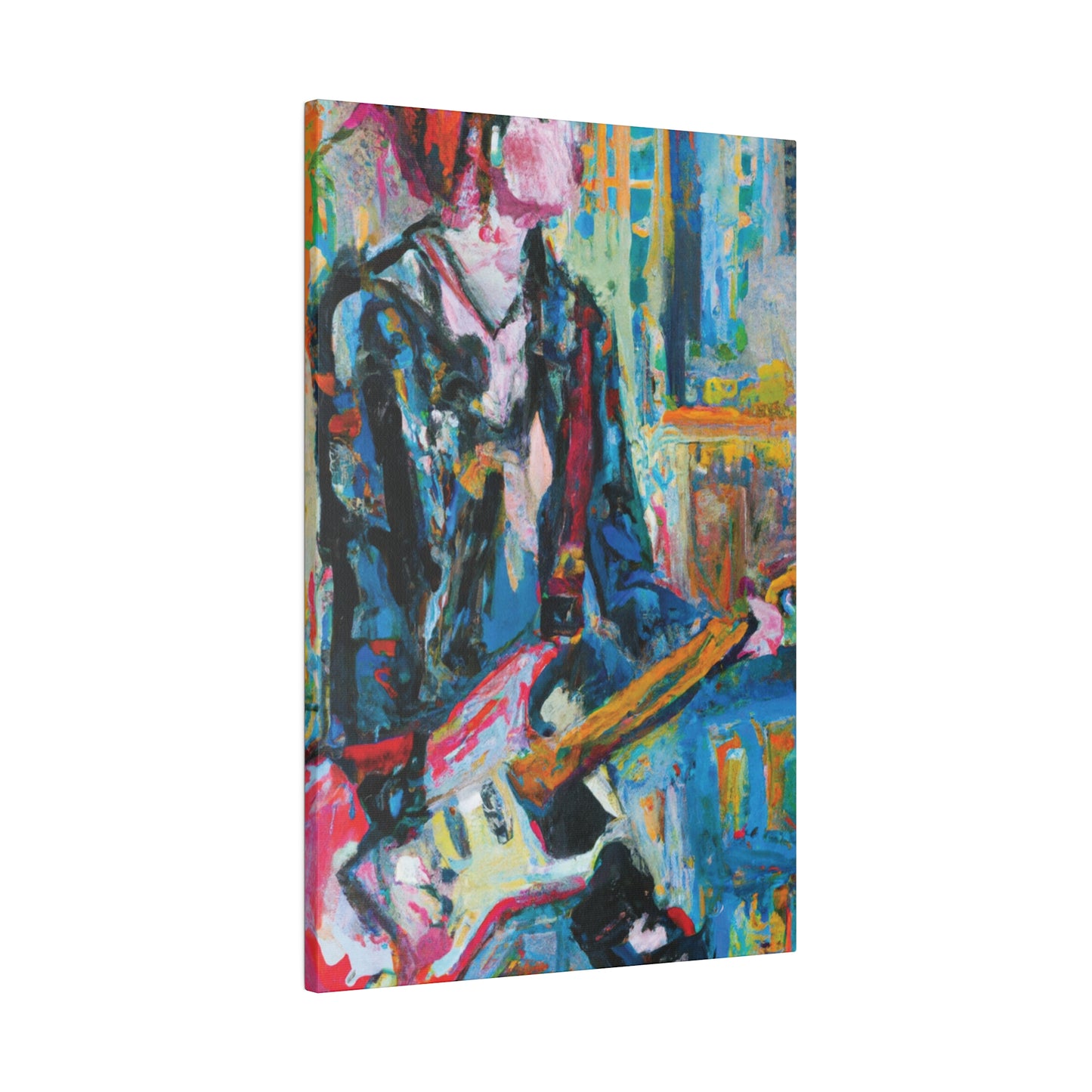 4712U - Rockstar Oil Painting Style Print | Poster | Home Decor | Wall Art | Music Art | Canvas