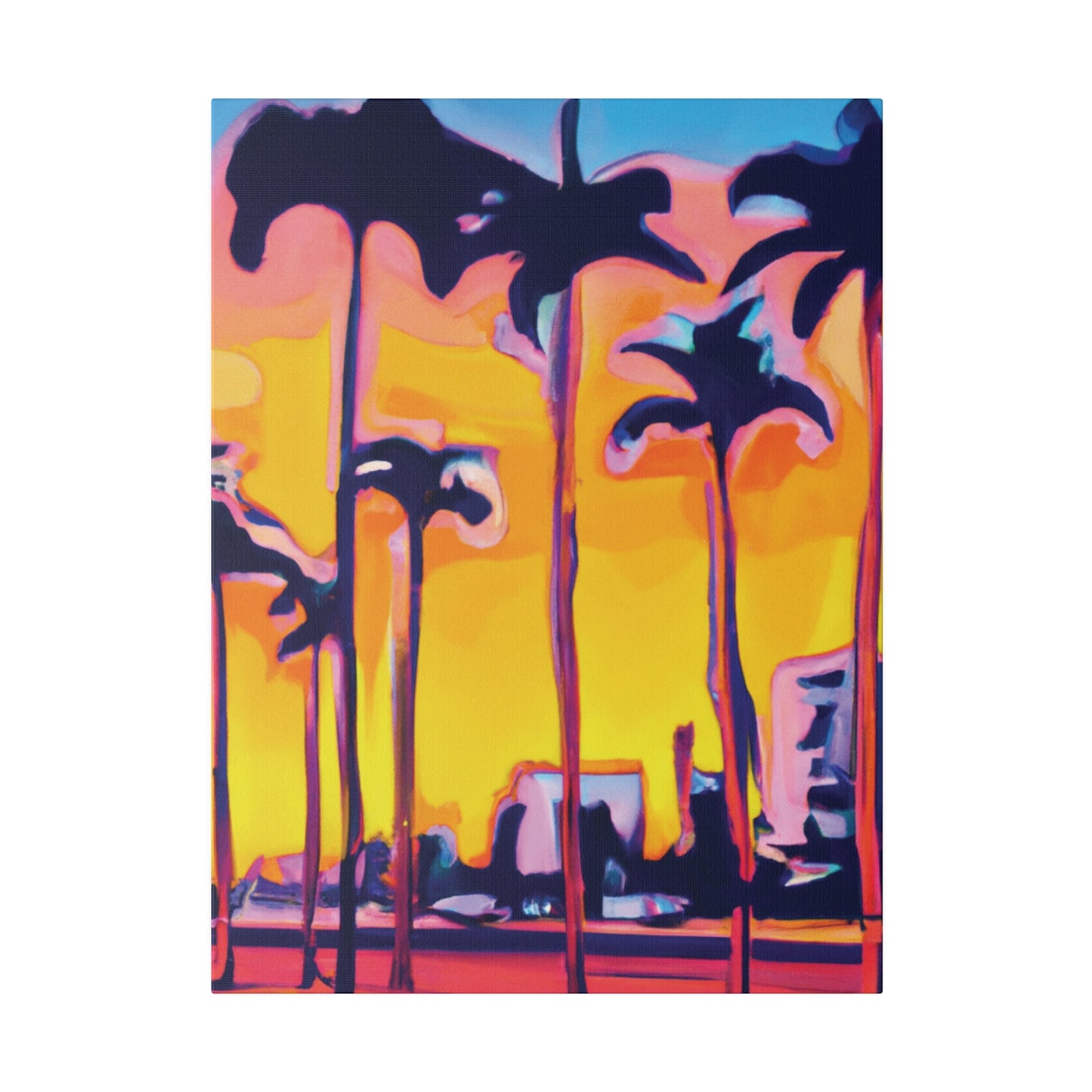 9692W - Miami Beach Sunset Painting Print | Miami | Beach | Sunset | Poster | Home Decor | Wall Art | Canvas