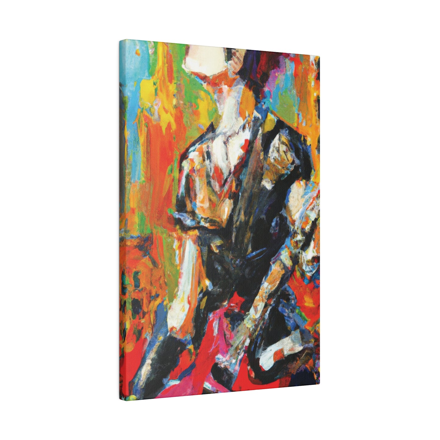 5867V - Rockstar Oil Painting Style Print | Poster | Home Decor | Wall Art | Music Art | Canvas