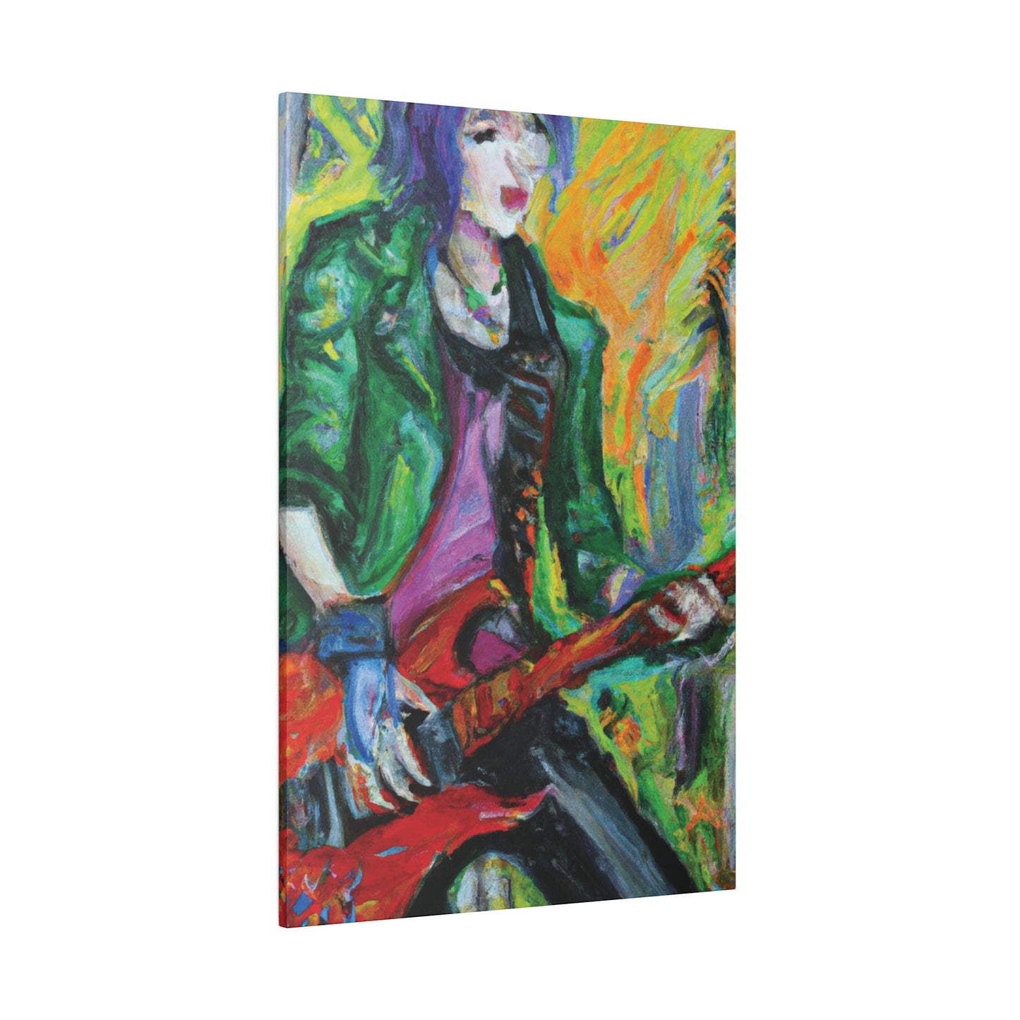 8272F - Rockstar Oil Painting Style Print | Poster | Home Decor | Wall Art | Music Art | Canvas