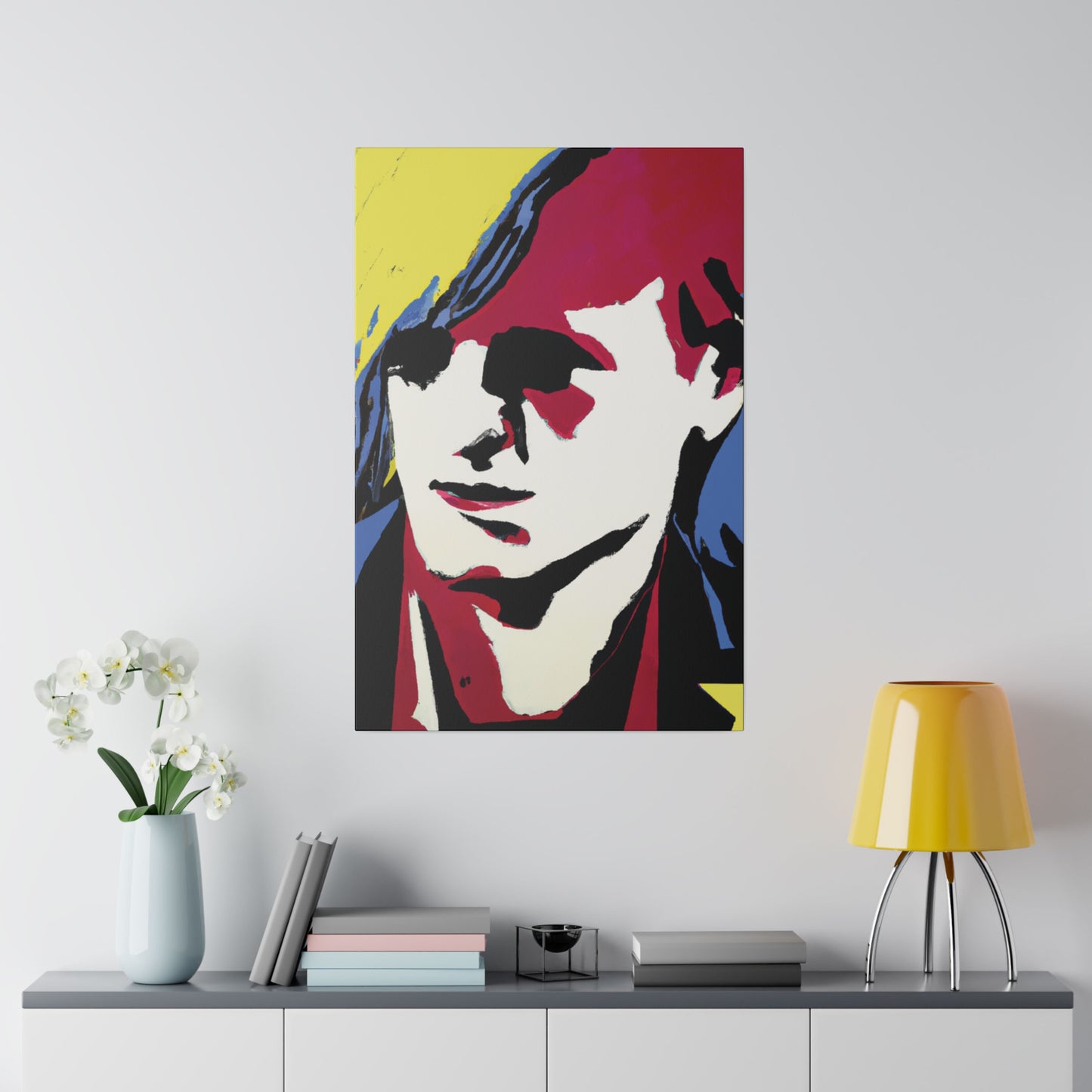 8246E - Rockstar Painting Print | Face | Abstract | Poster | Home Decor | Wall Art | Music Art | Canvas