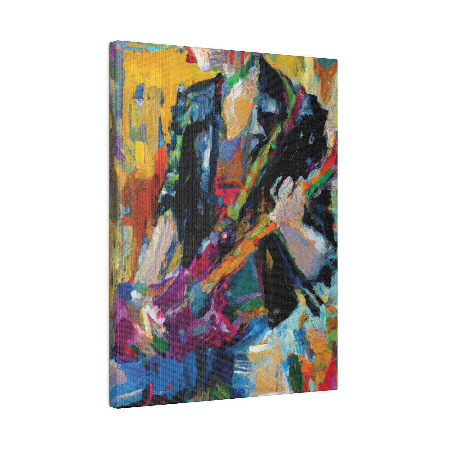 4813Q - Rockstar Oil Painting Style Print | Poster | Home Decor | Wall Art | Music Art | Canvas
