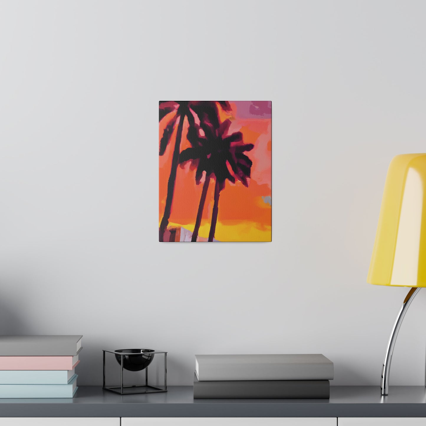 8398N - Miami Beach Sunset Painting Print | Miami | Beach | Sunset | Poster | Home Decor | Wall Art | Canvas