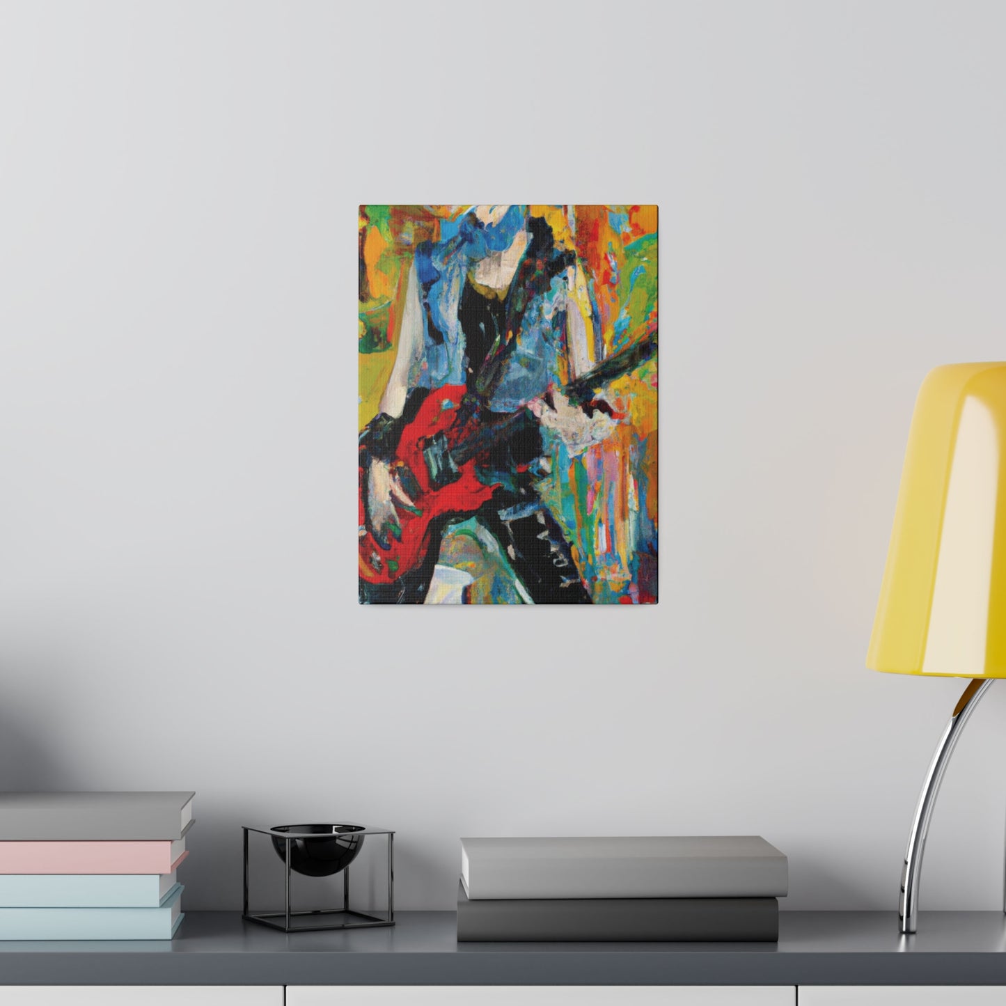 4721P - Rockstar Oil Painting Style Print | Poster | Home Decor | Wall Art | Music Art | Canvas