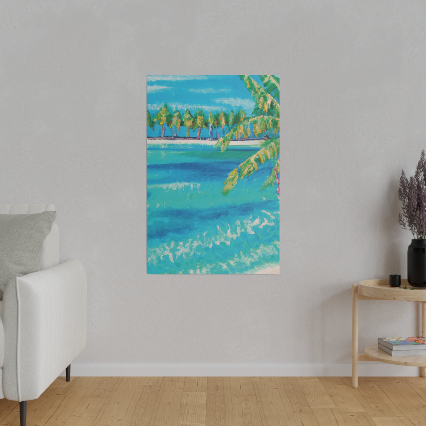 6000X - Bahamas Ocean Painting Print | Bahamas | Ocean | Beach | Poster | Home Decor | Wall Art | Canvas