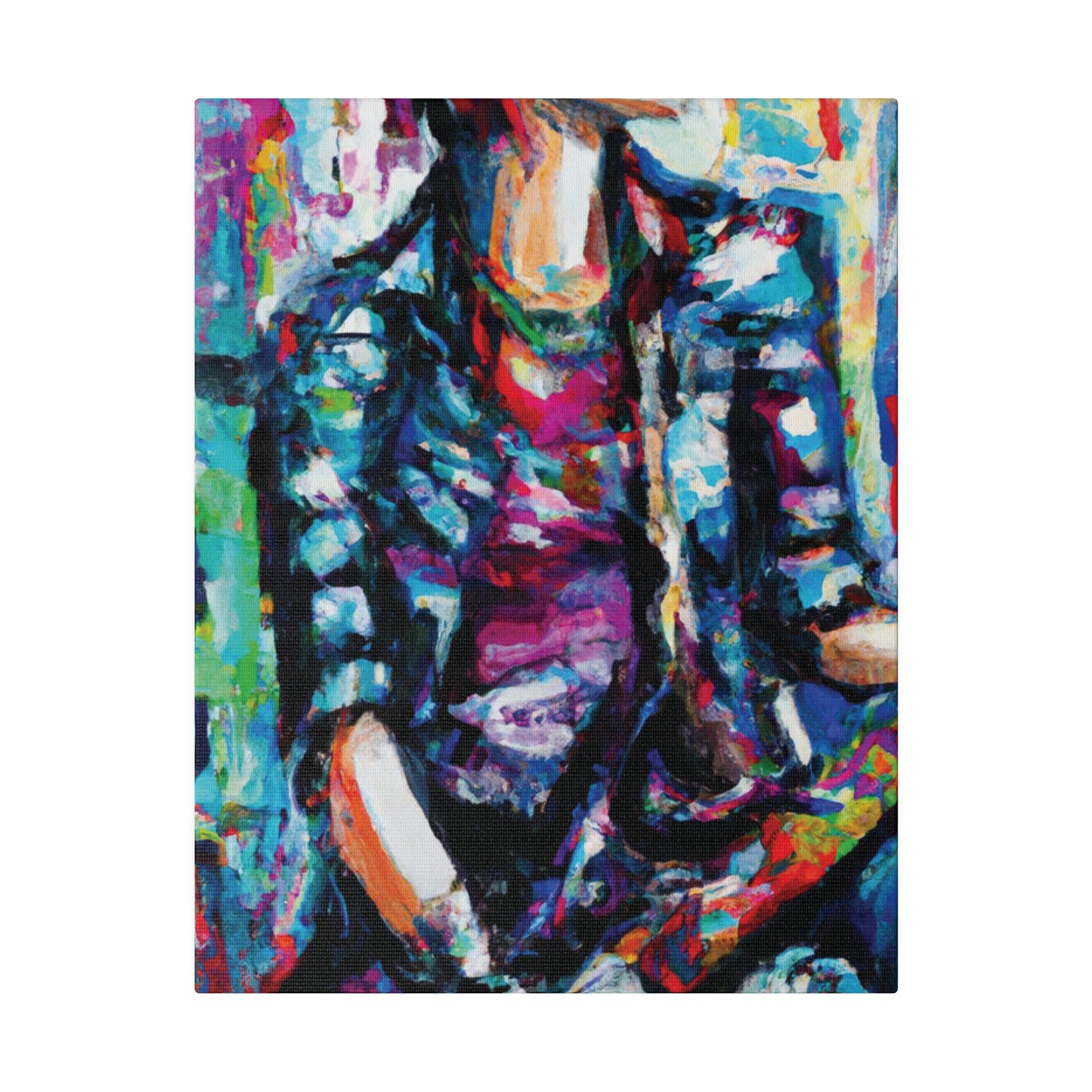 5033P - Rockstar Oil Painting Style Print | Poster | Home Decor | Wall Art | Music Art | Canvas