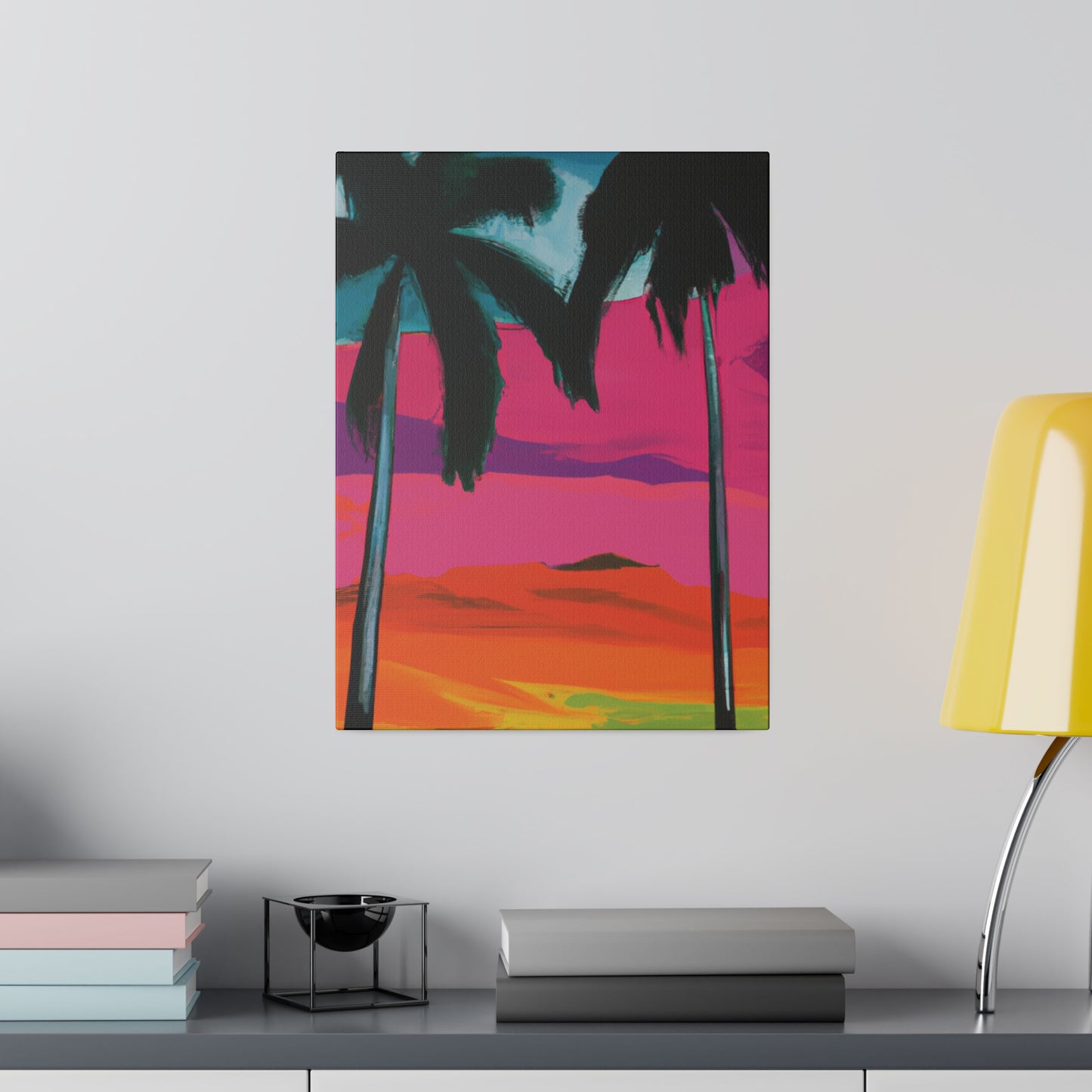 9027A - Miami Beach Sunset Painting Print | Miami | Beach | Sunset | Poster | Home Decor | Wall Art | Canvas