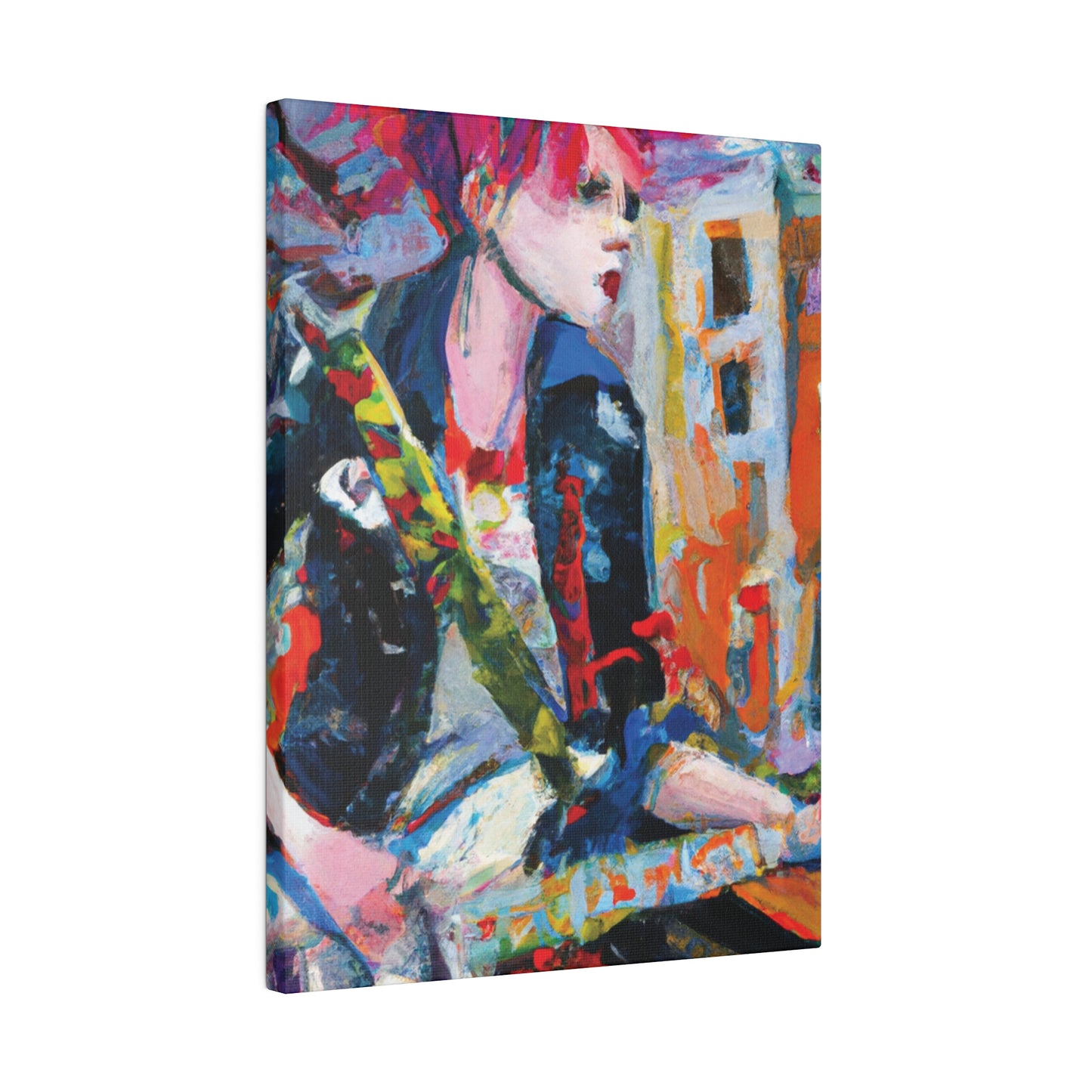 3276D - Rockstar Oil Painting Style Print | Poster | Home Decor | Wall Art | Music Art | Canvas