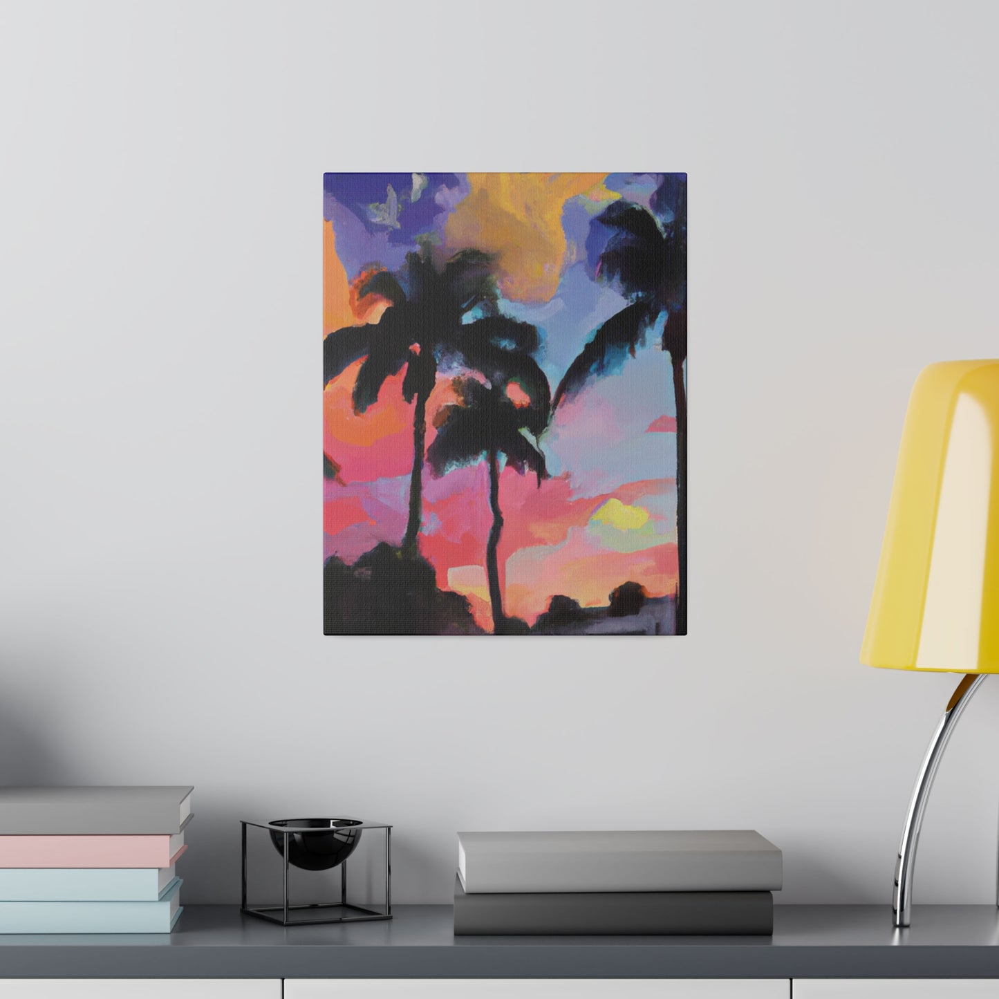 5334Q - Miami Beach Sunset Painting Print | Miami | Beach | Sunset | Poster | Home Decor | Wall Art | Canvas