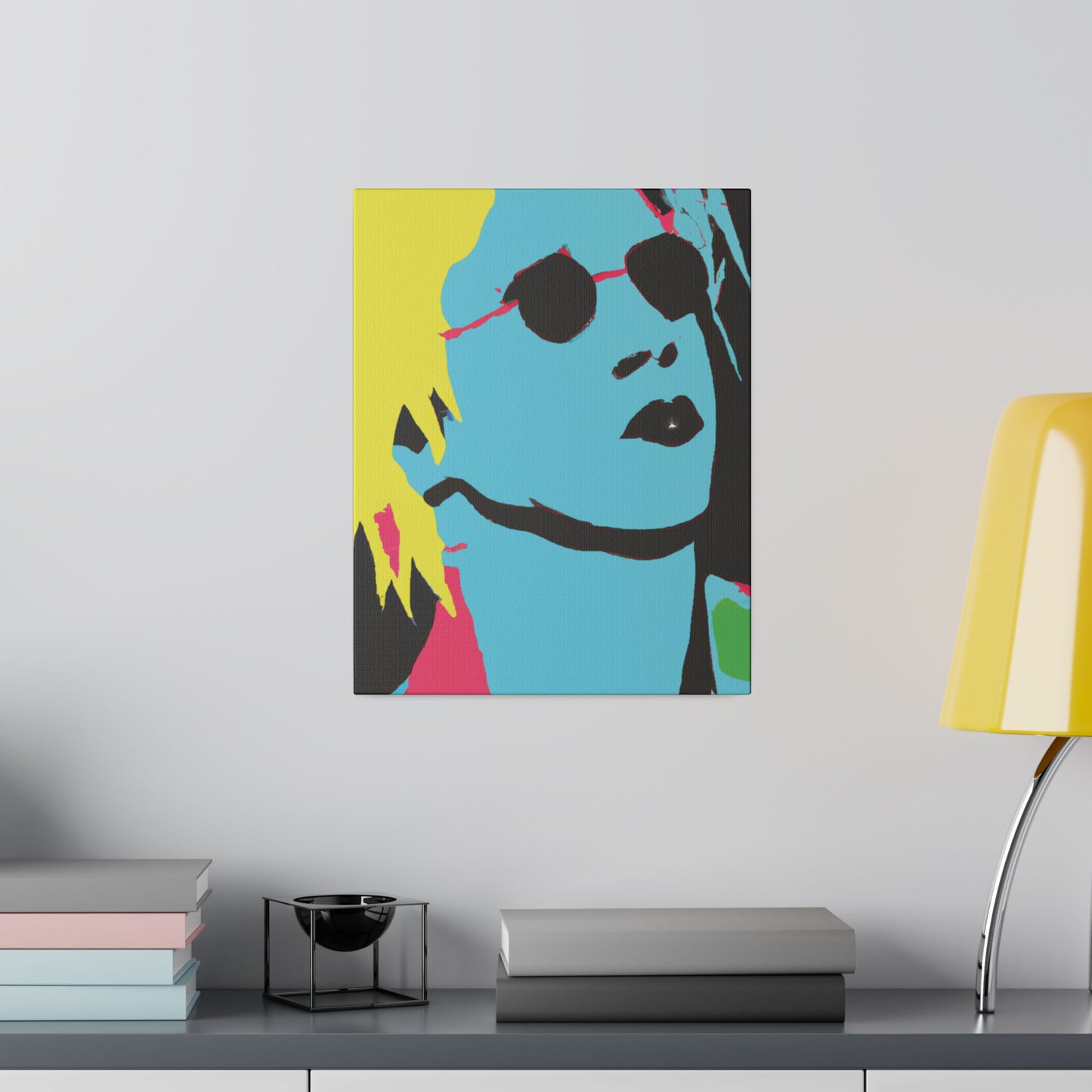 7179A - Rockstar Painting Print | Face | Abstract | Poster | Home Decor | Wall Art | Music Art | Canvas