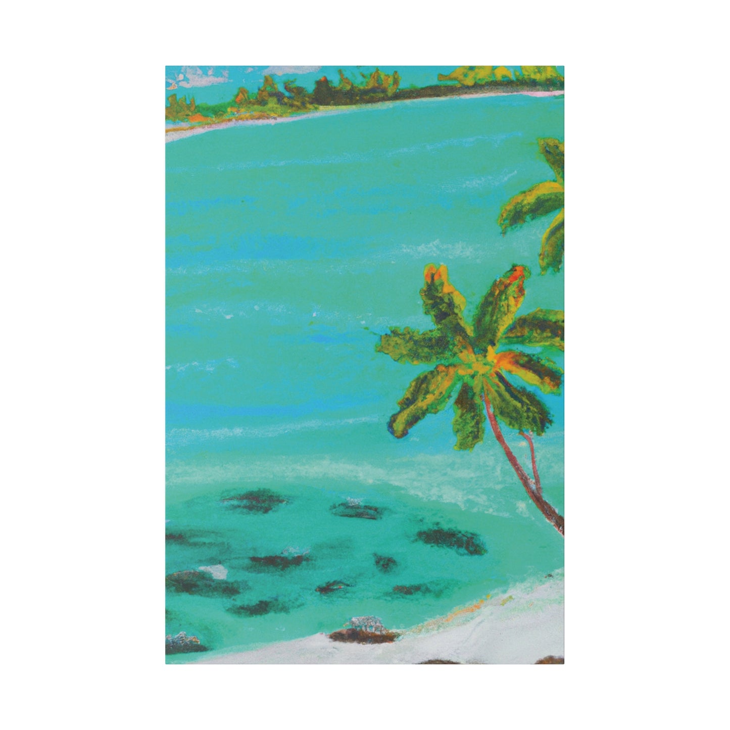 1417P - Bahamas Ocean Painting Print | Bahamas | Ocean | Beach | Poster | Home Decor | Wall Art | Canvas