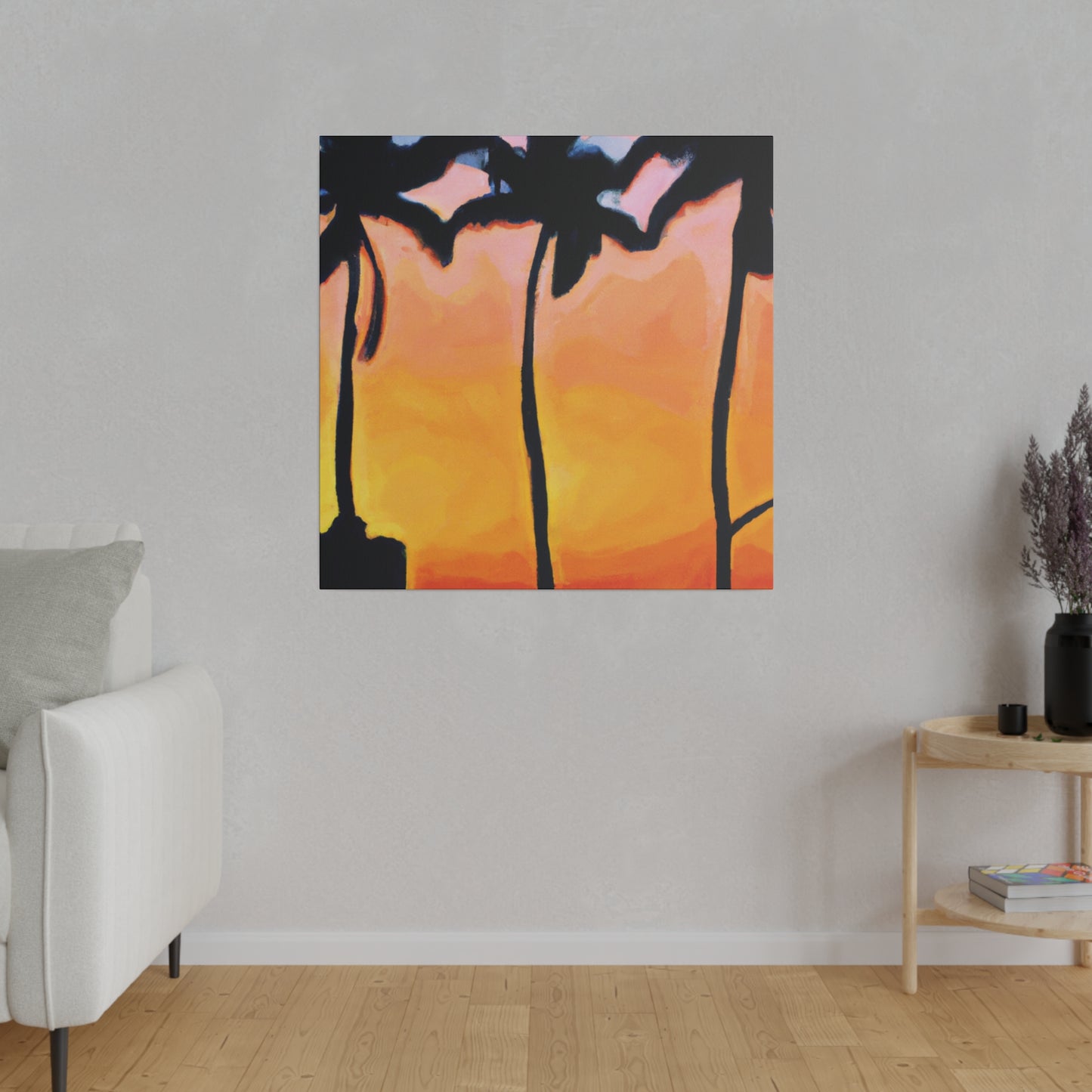 9545F - Miami Beach Sunset Painting Print | Miami | Beach | Sunset | Poster | Home Decor | Wall Art | Canvas