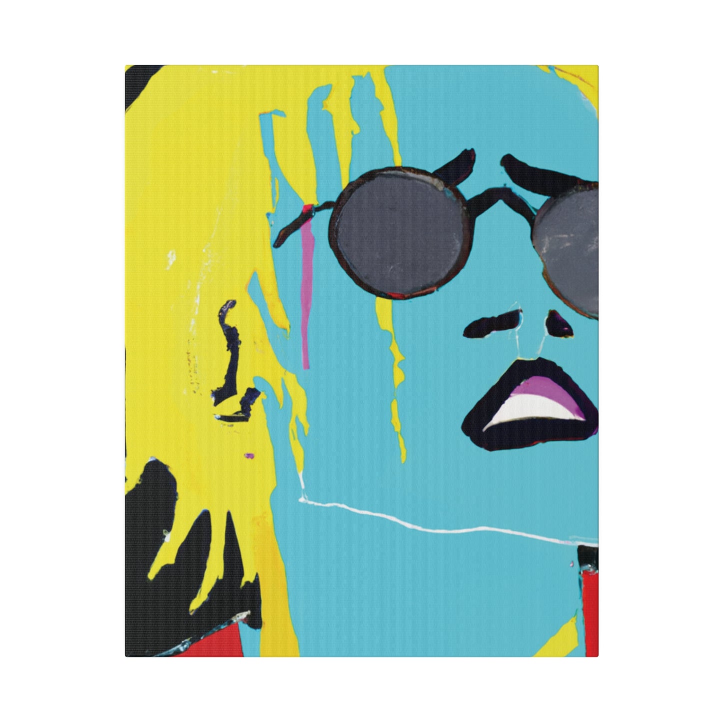 3863S - Rockstar Painting Print | Face | Abstract | Poster | Home Decor | Wall Art | Music Art | Canvas