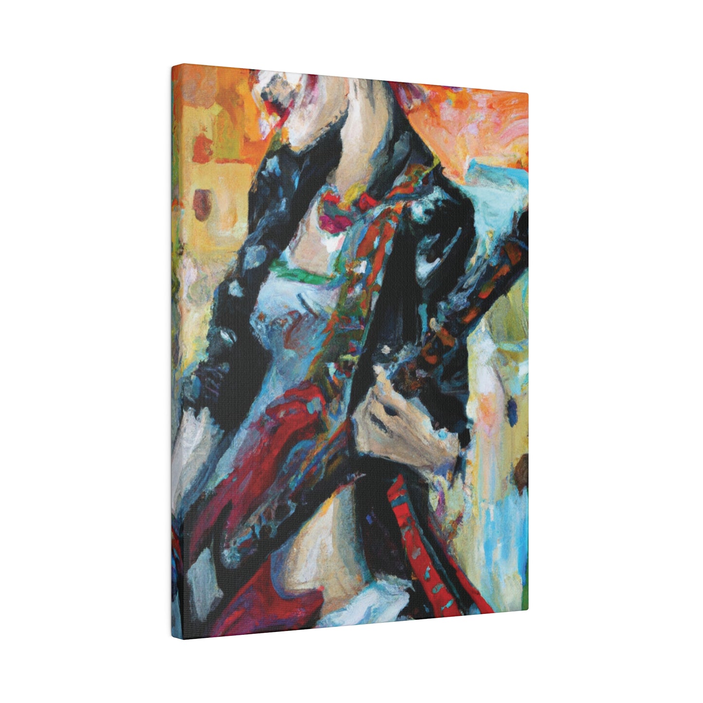732X - Rockstar Oil Painting Style Print | Poster | Home Decor | Wall Art | Music Art | Canvas