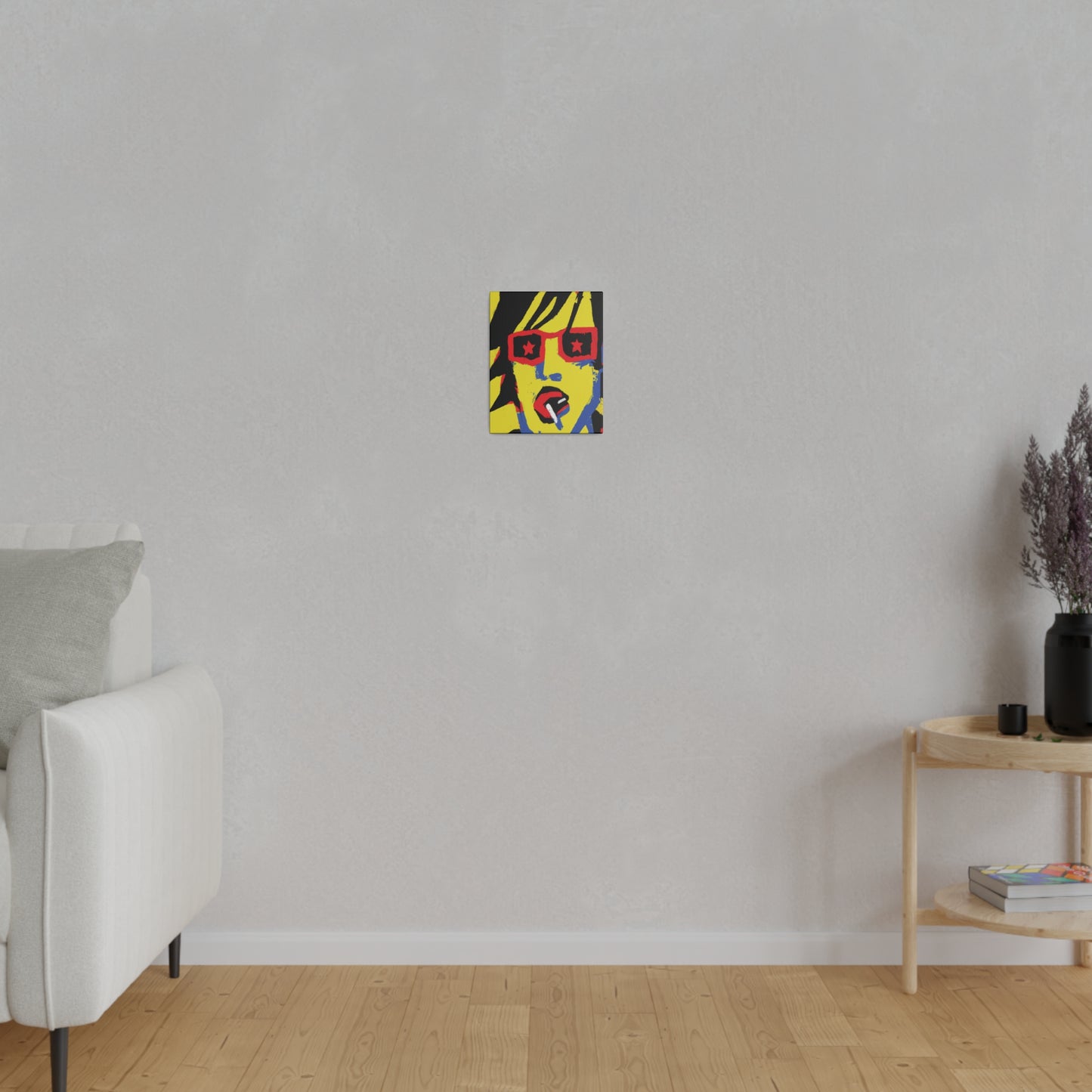 4745B - Rockstar Painting Print | Face | Abstract | Poster | Home Decor | Wall Art | Music Art | Canvas