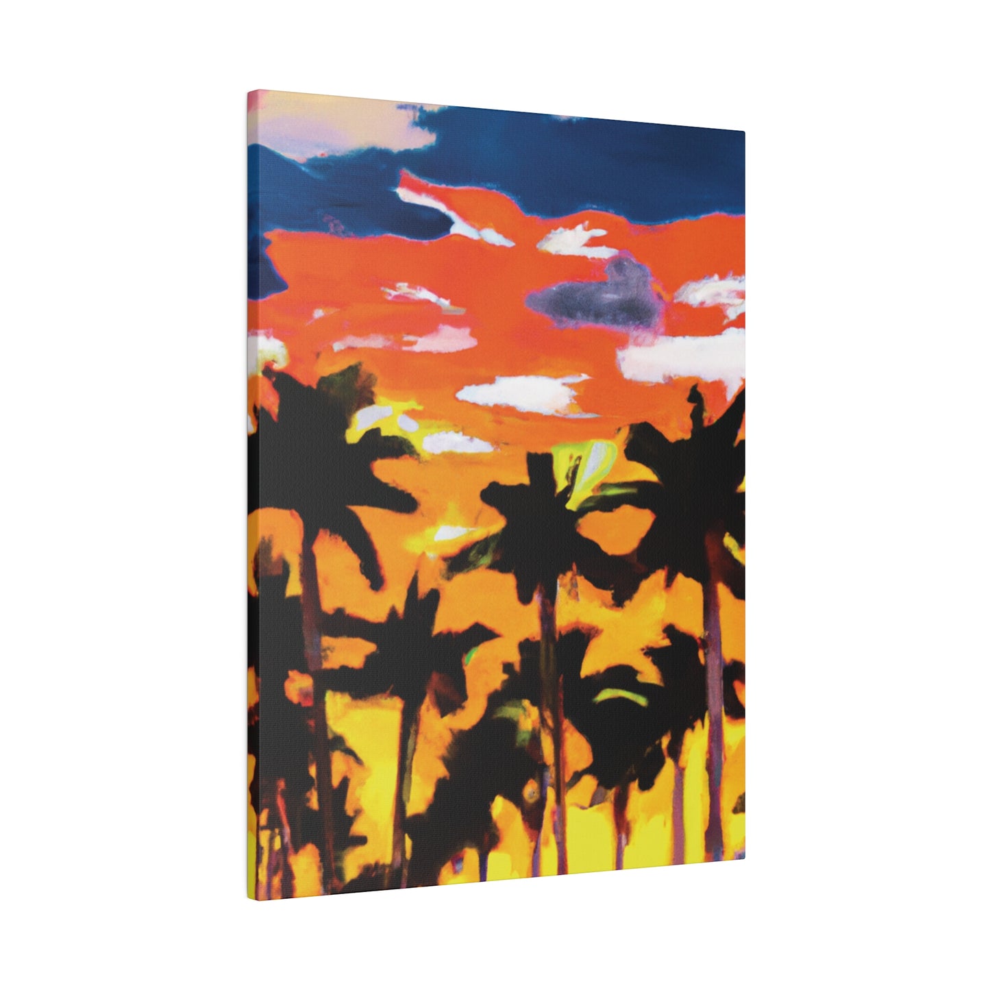 8206A - Miami Beach Sunset Painting Print | Miami | Beach | Sunset | Poster | Home Decor | Wall Art | Canvas