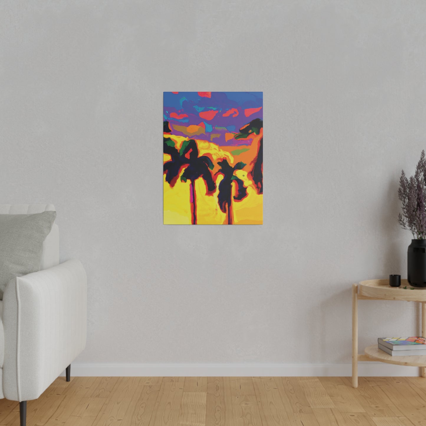 7121s - Miami Beach Sunset Painting Print | Miami | Beach | Sunset | Poster | Home Decor | Wall Art | Canvas