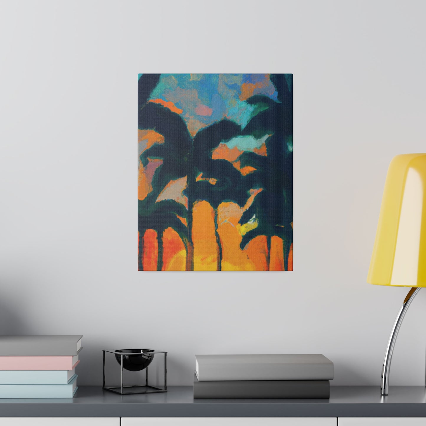 6877B - Miami Beach Sunset Painting Print | Miami | Beach | Sunset | Poster | Home Decor | Wall Art | Canvas