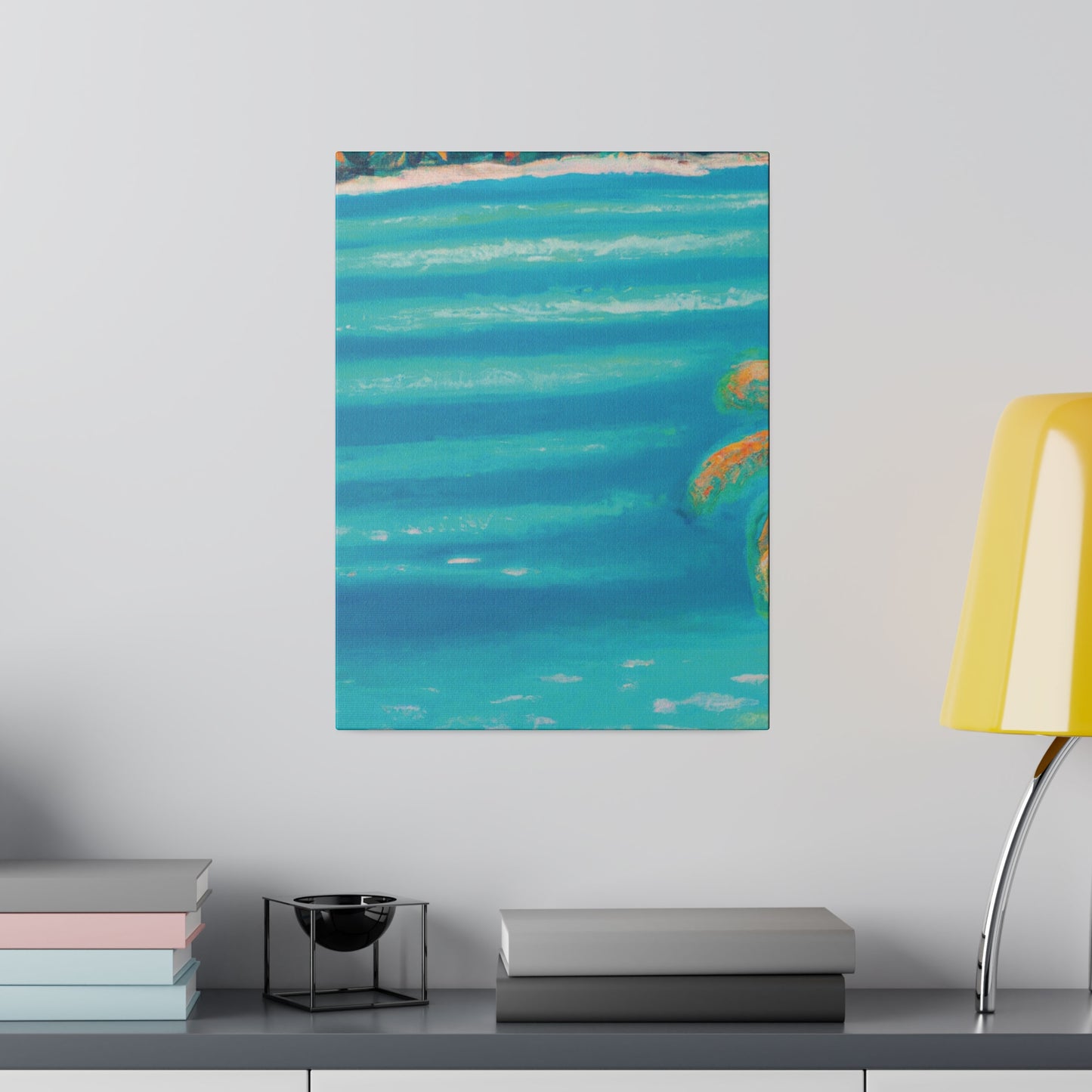 8745H - Bahamas Ocean Painting Print | Bahamas | Ocean | Beach | Poster | Home Decor | Wall Art | Canvas