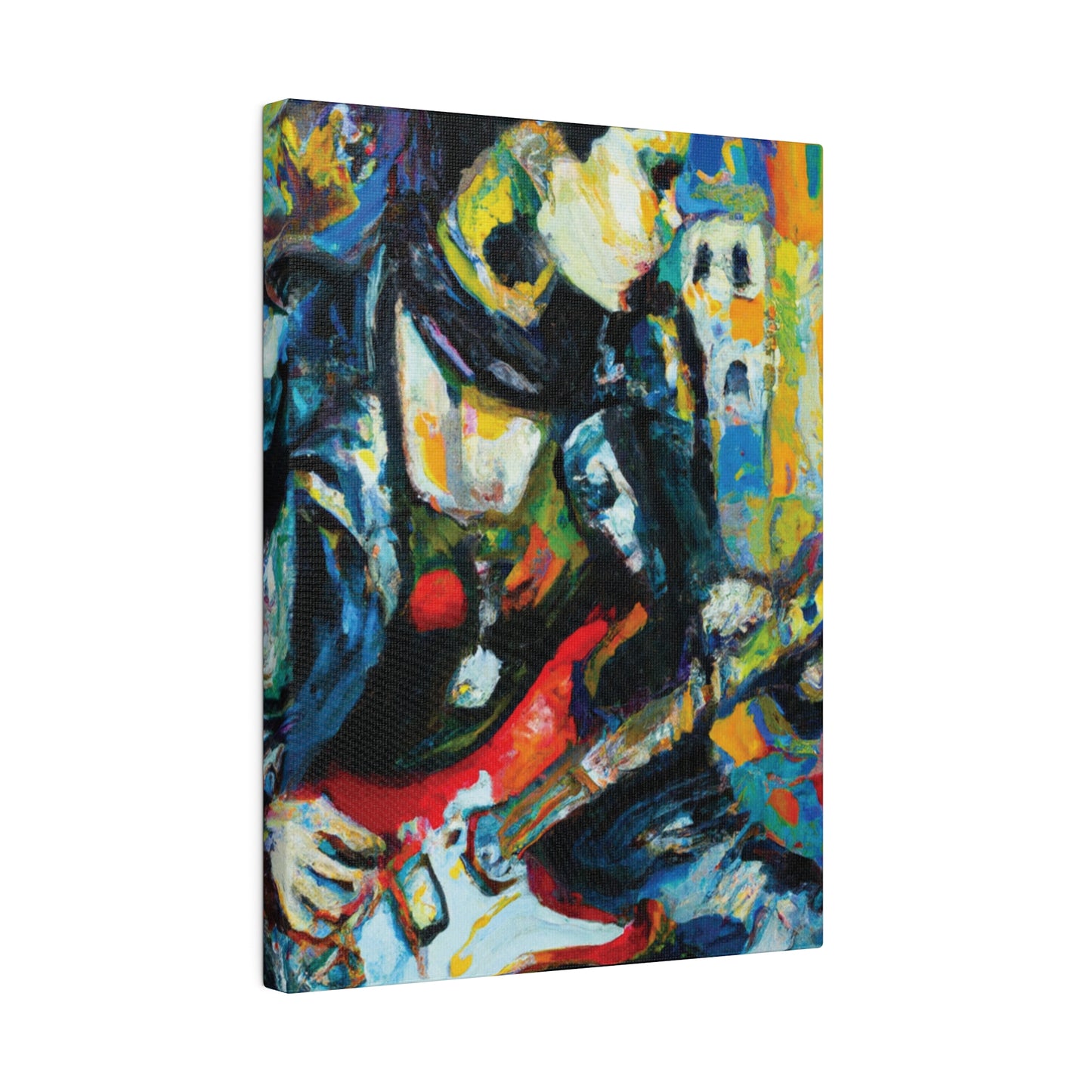 7547K - Rockstar Oil Painting Style Print | Poster | Home Decor | Wall Art | Music Art | Canvas