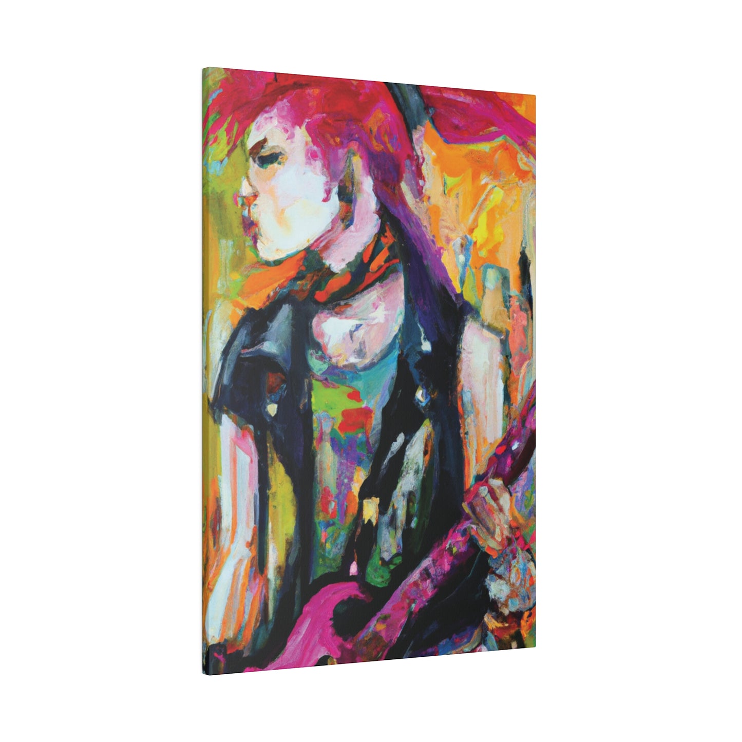 1138X - Rockstar Oil Painting Style Print | Poster | Home Decor | Wall Art | Music Art | Canvas