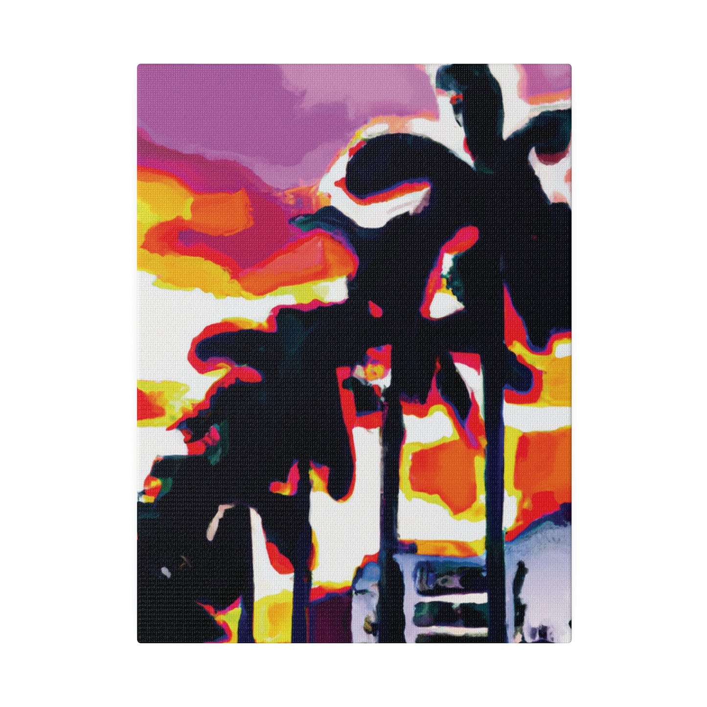 1923K - Miami Beach Sunset Painting Print | Miami | Beach | Sunset | Poster | Home Decor | Wall Art | Canvas