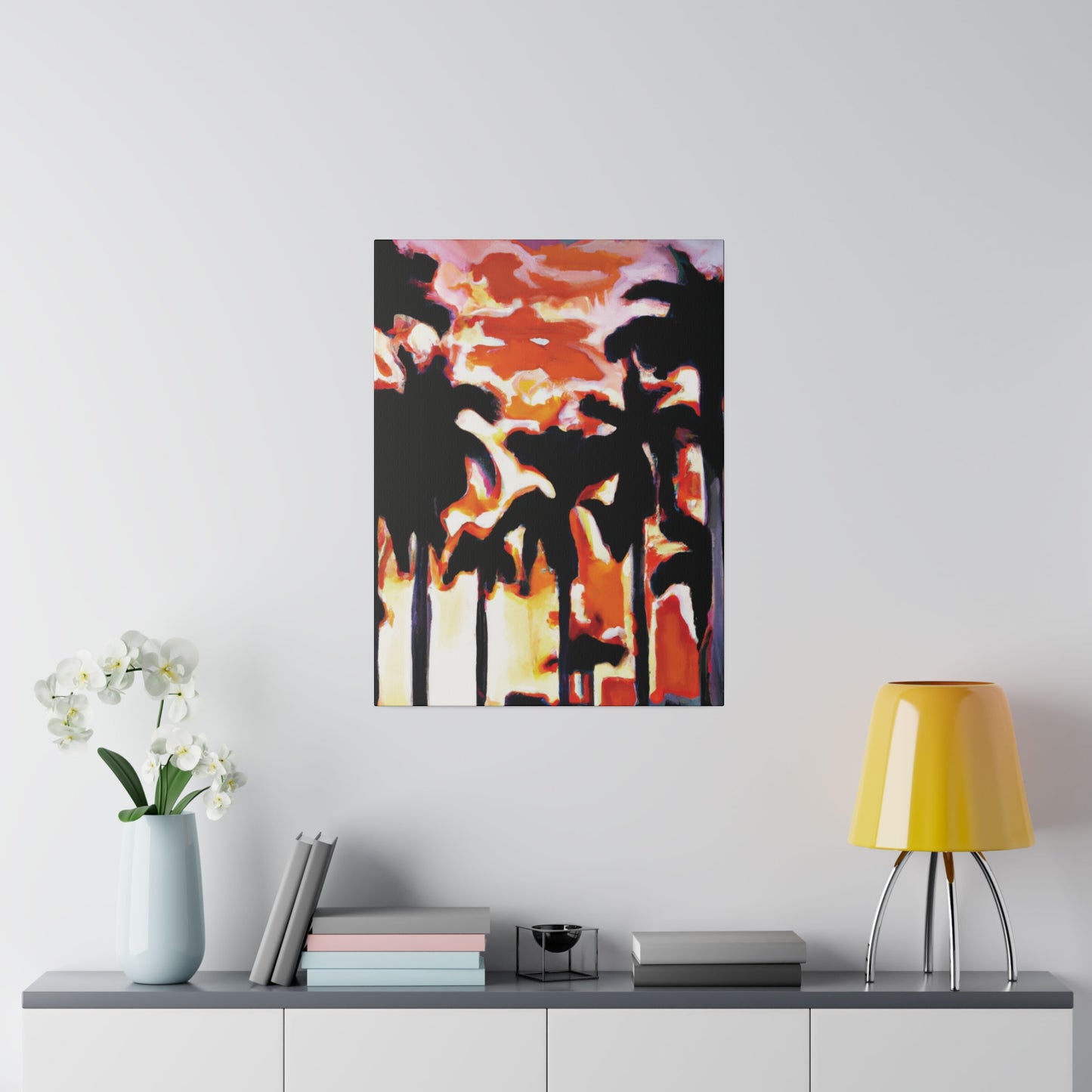 9274N - Miami Beach Sunset Painting Print | Miami | Beach | Sunset | Poster | Home Decor | Wall Art | Canvas