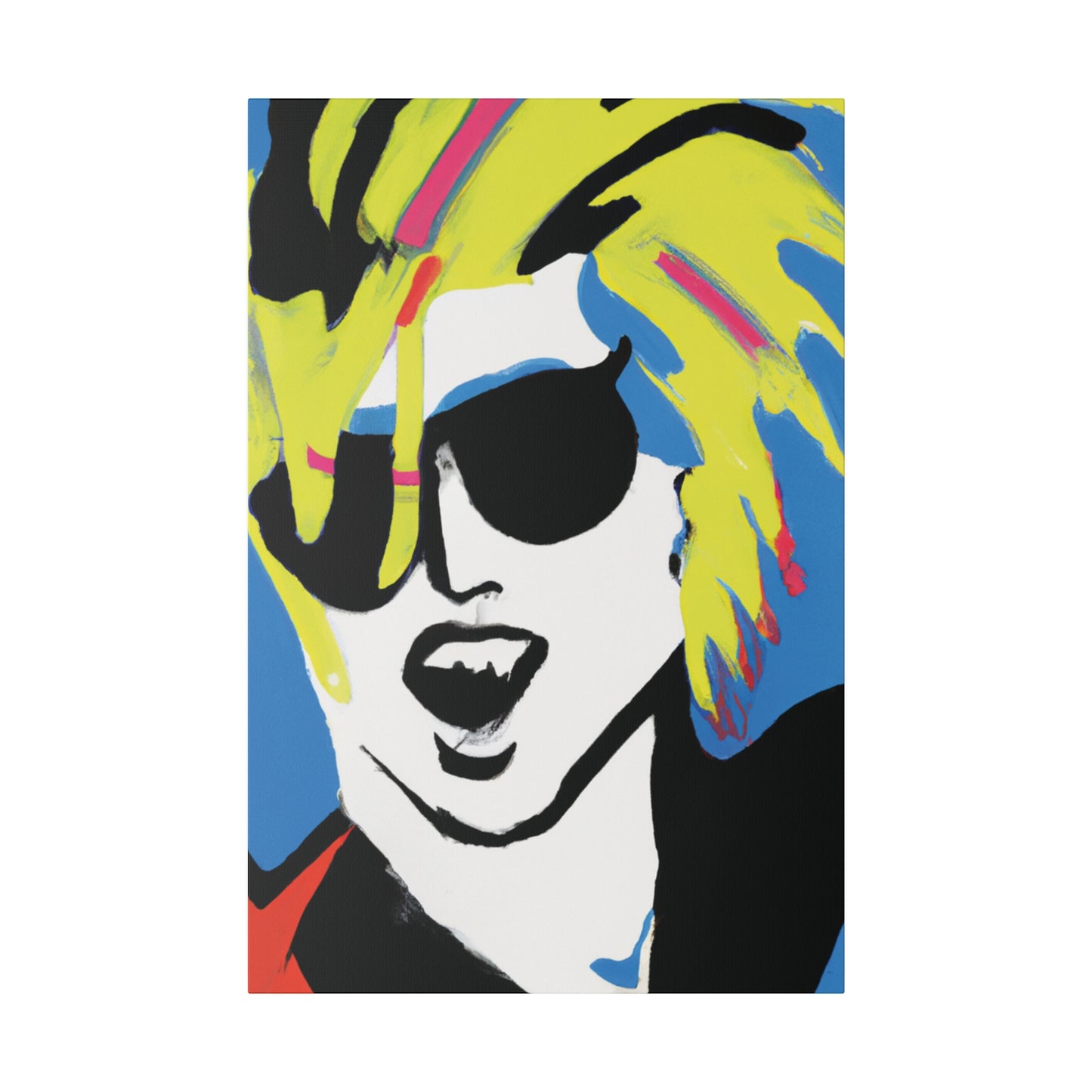 7500X - Rockstar Painting Print | Face | Abstract | Poster | Home Decor | Wall Art | Music Art | Canvas