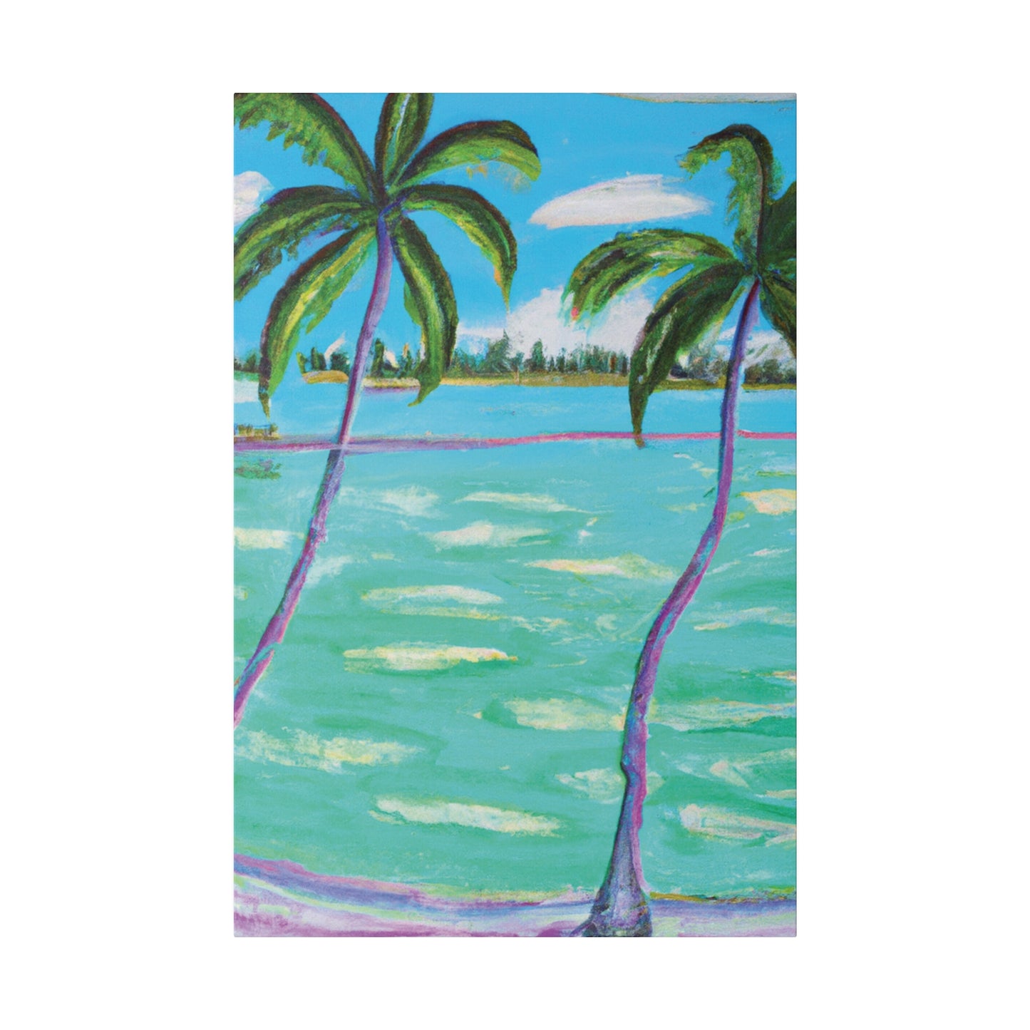 4451X - Bahamas Ocean Painting Print | Bahamas | Ocean | Beach | Poster | Home Decor | Wall Art | Canvas