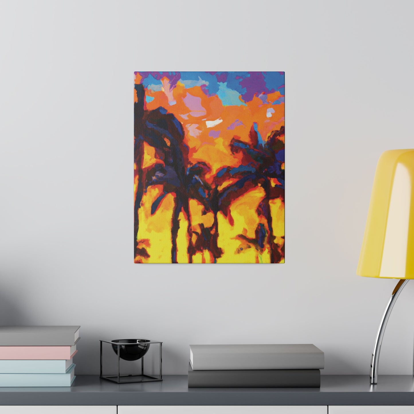 5533Y - Miami Beach Sunset Painting Print | Miami | Beach | Sunset | Poster | Home Decor | Wall Art | Canvas