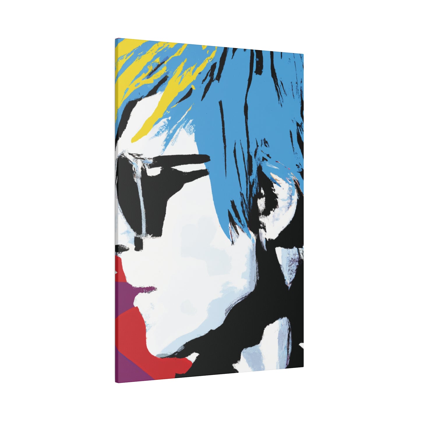 7456U - Rockstar Painting Print | Face | Abstract | Poster | Home Decor | Wall Art | Music Art | Canvas