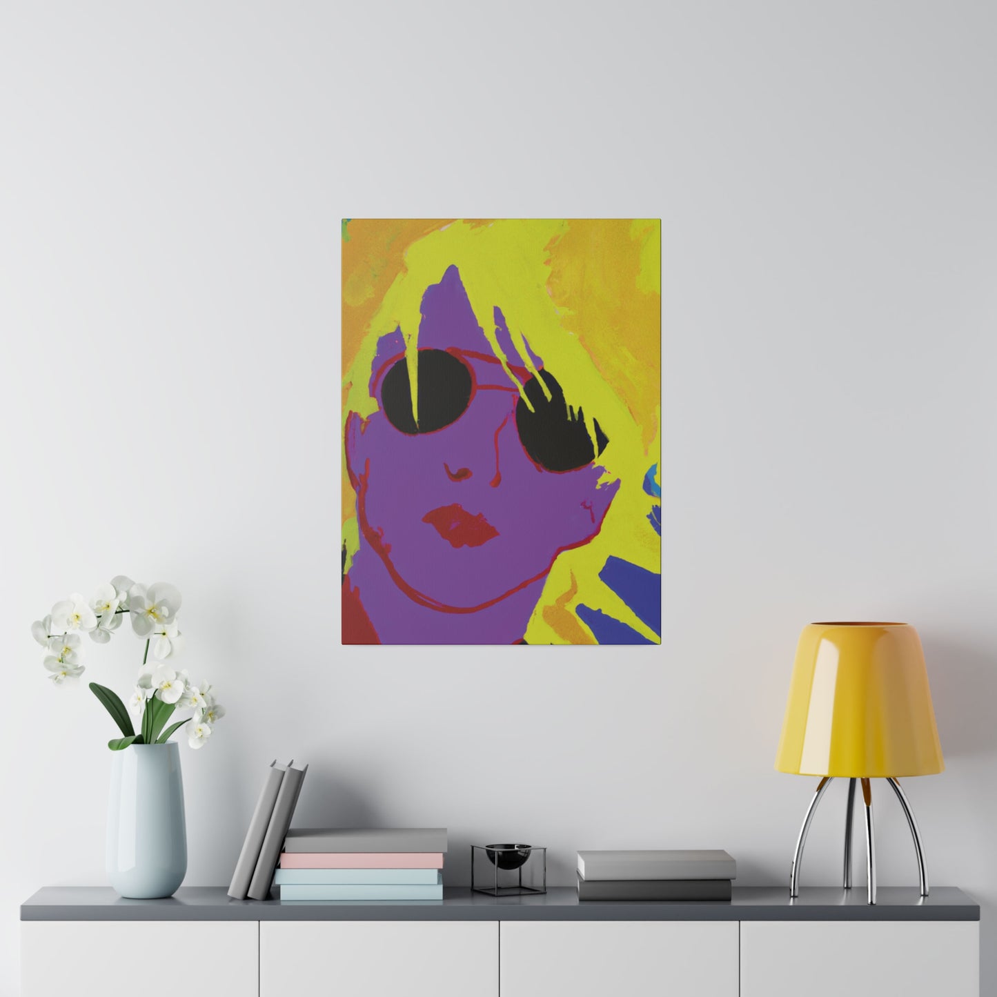3022A - Rockstar Painting Print | Face | Abstract | Poster | Home Decor | Wall Art | Music Art | Canvas