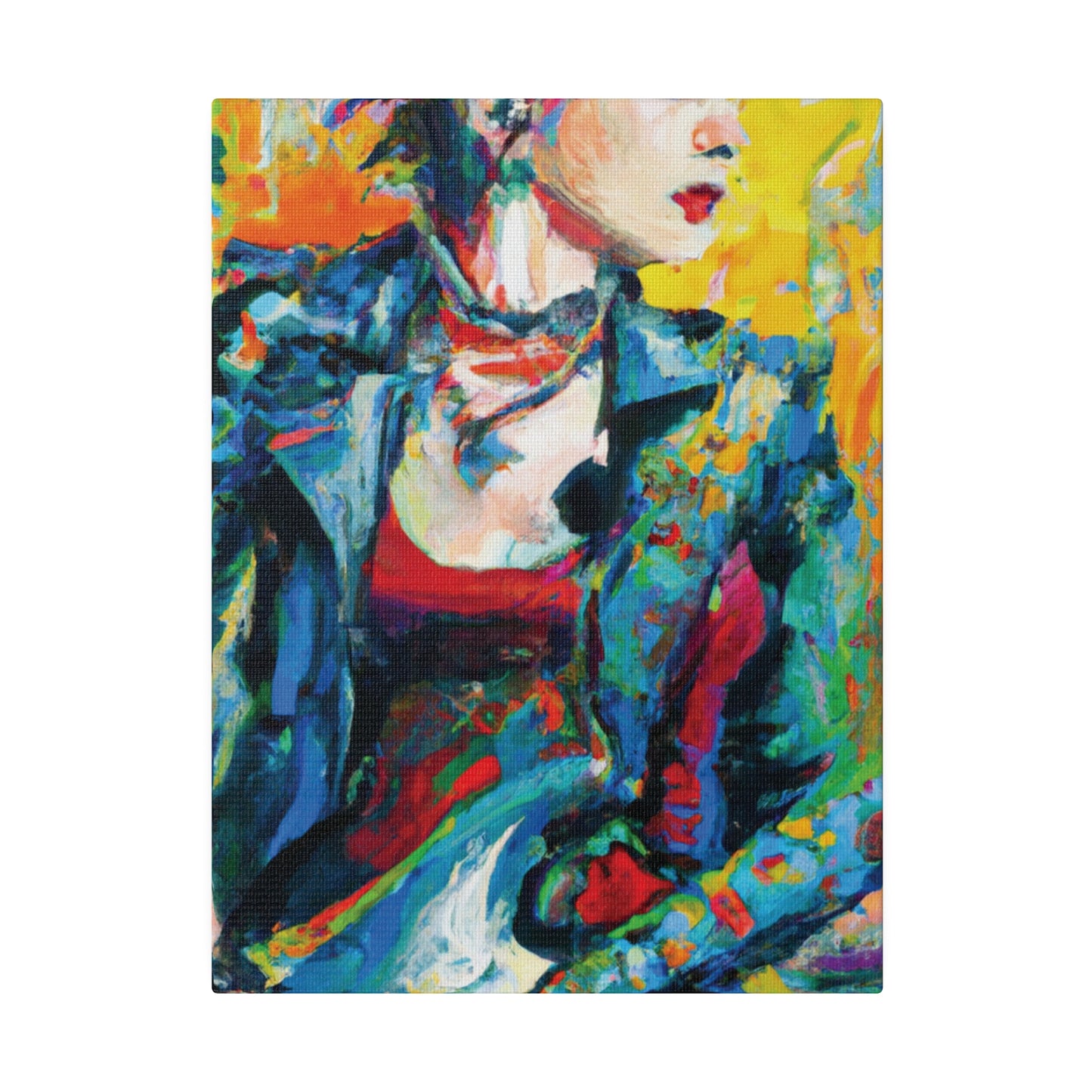 9075K - Rockstar Oil Painting Style Print | Poster | Home Decor | Wall Art | Music Art | Canvas