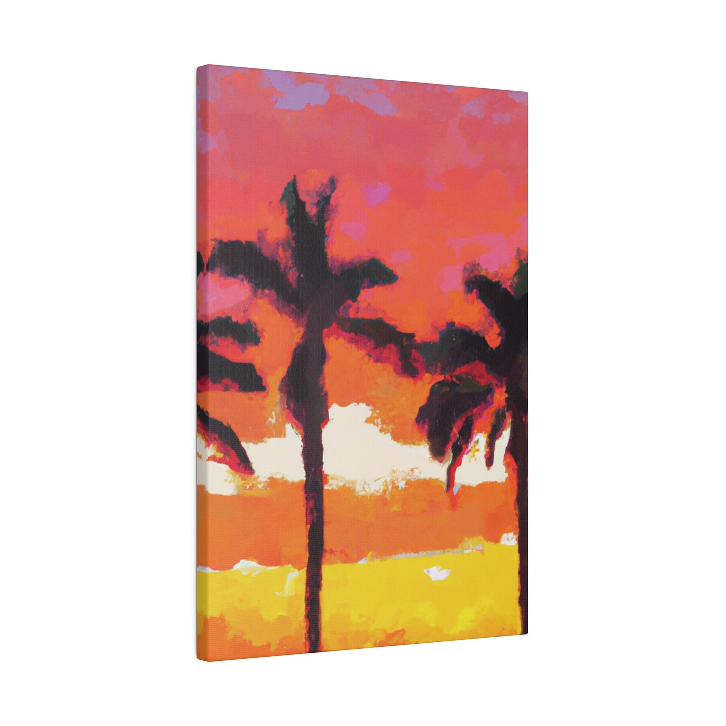 9356P - Miami Beach Sunset Painting Print | Miami | Beach | Sunset | Poster | Home Decor | Wall Art | Canvas