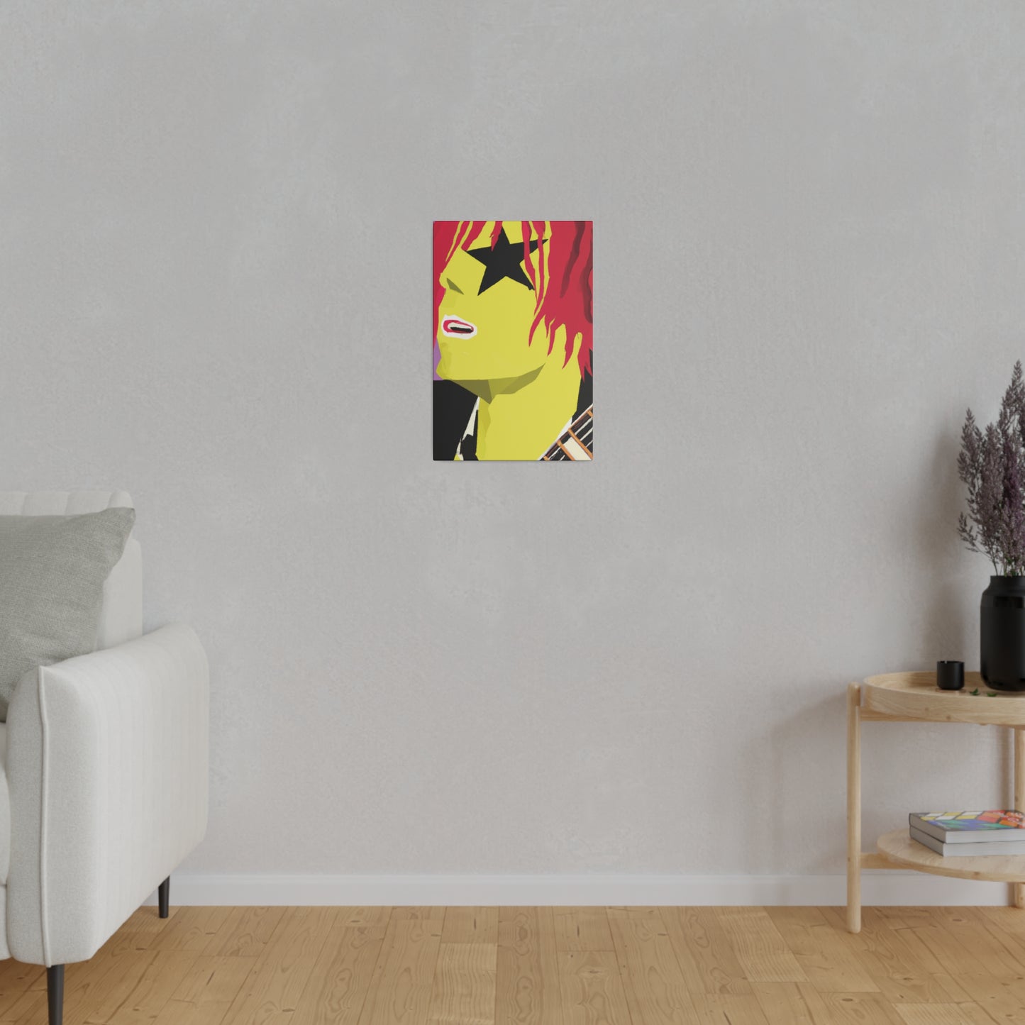 3268R - Rockstar Painting Print | Face | Abstract | Poster | Home Decor | Wall Art | Music Art | Canvas